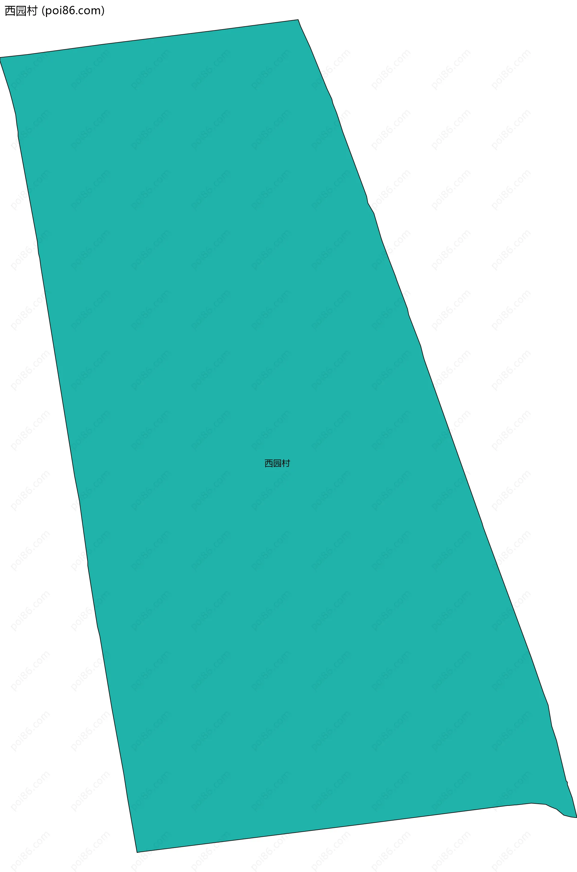 西园村边界地图