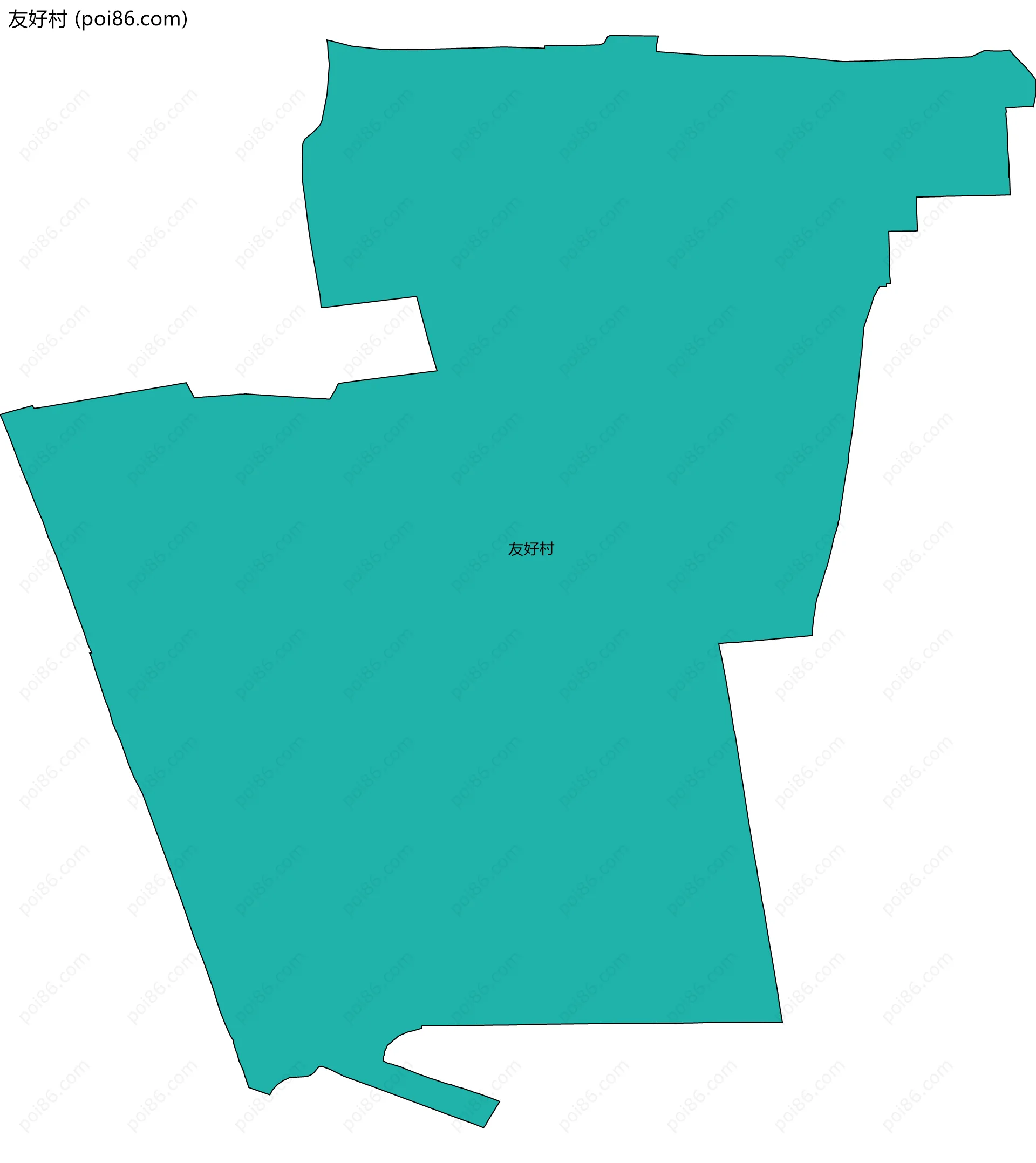 友好村边界地图