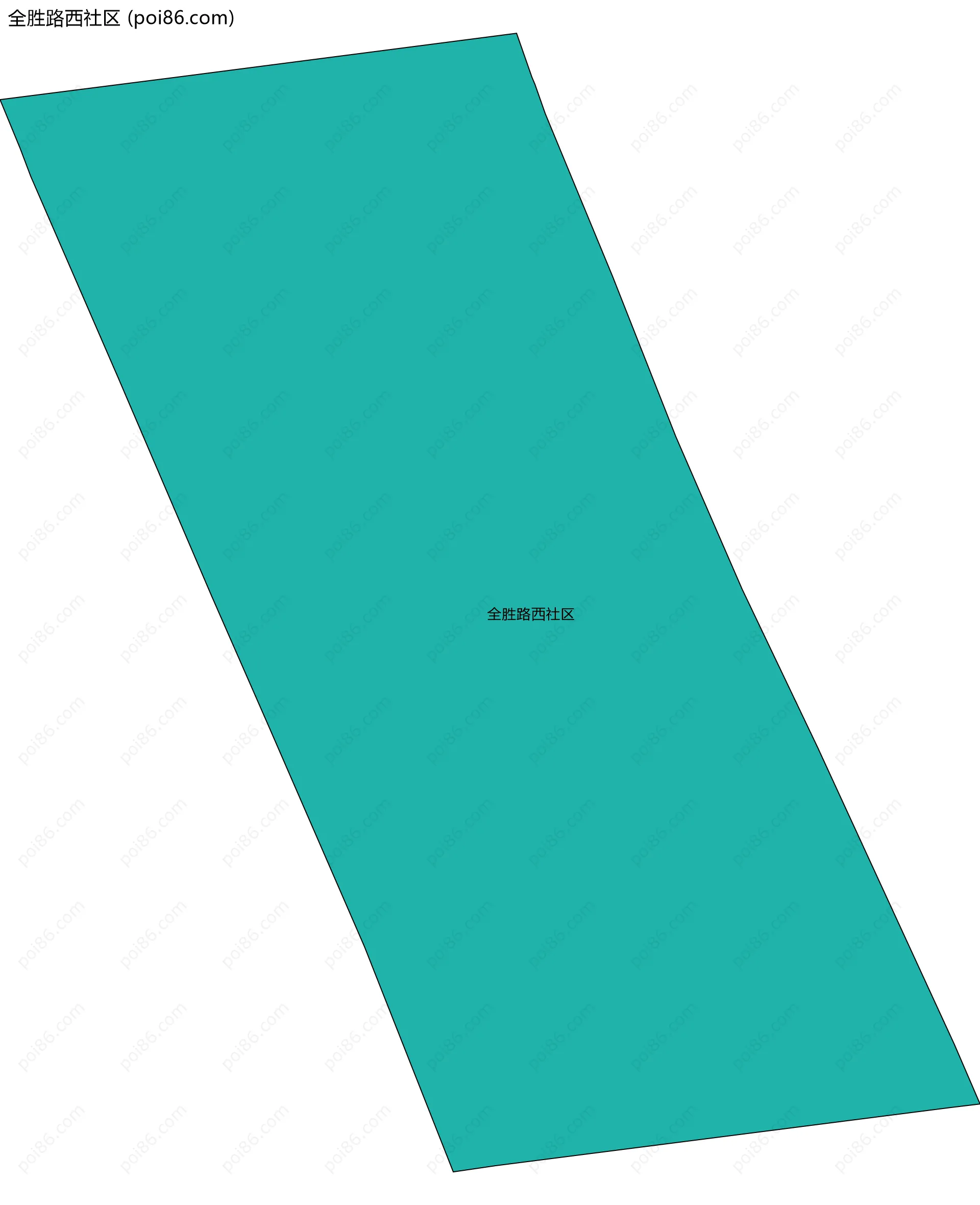 全胜路西社区边界地图