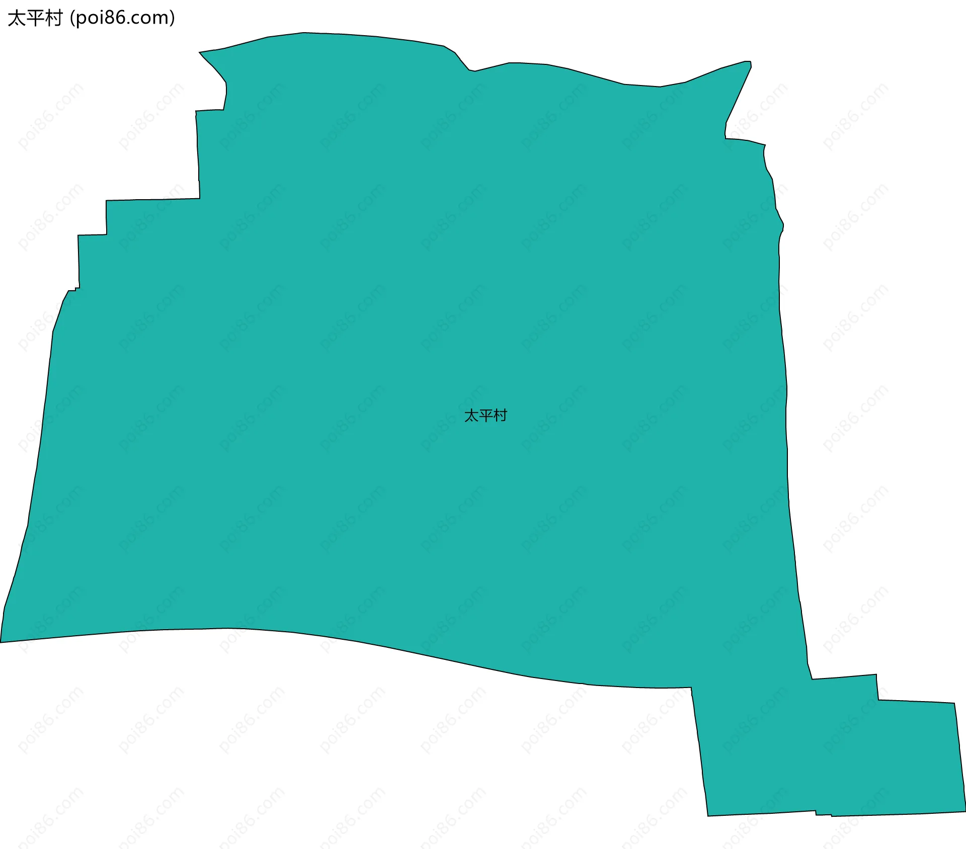 太平村边界地图