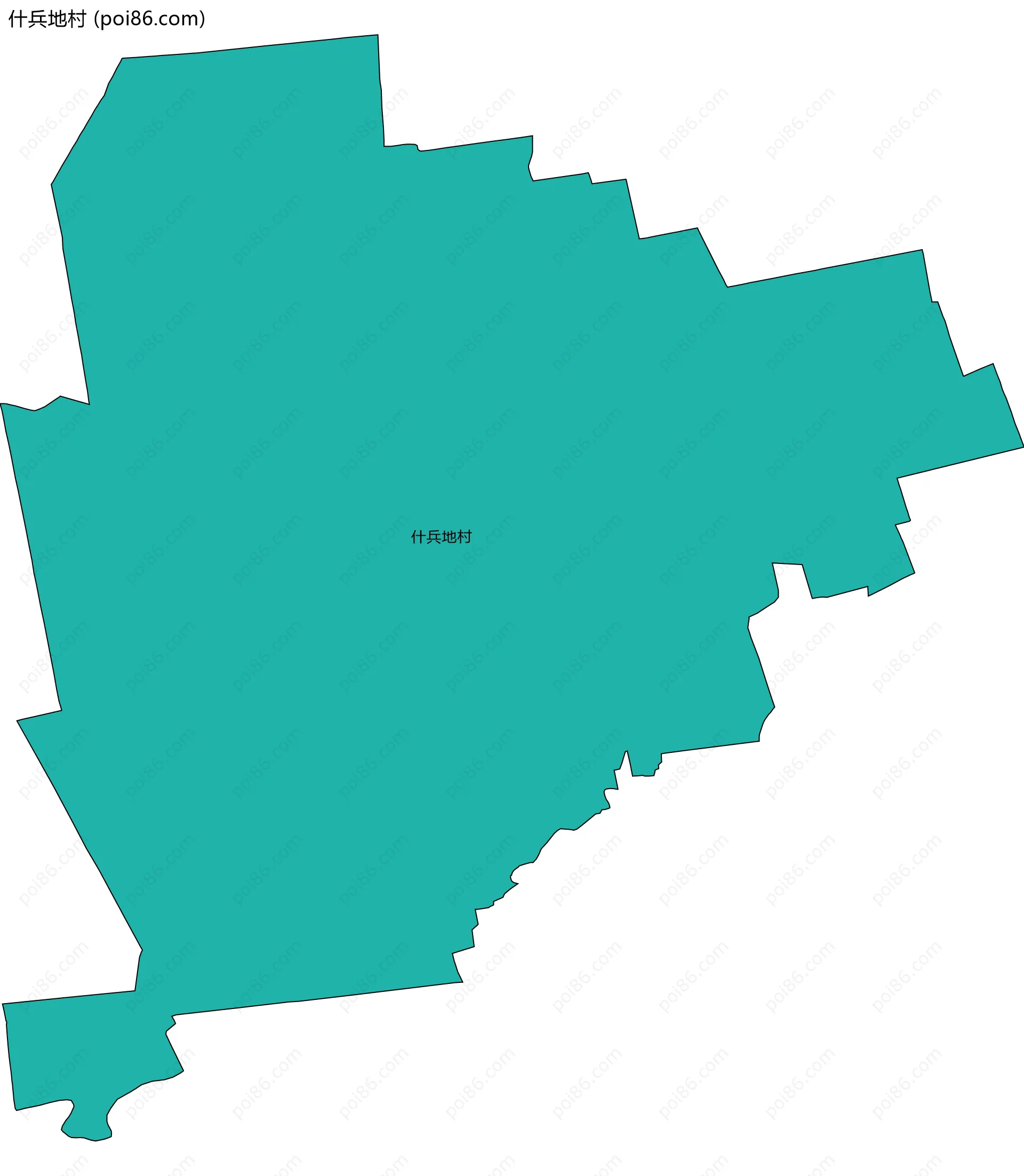 什兵地村边界地图