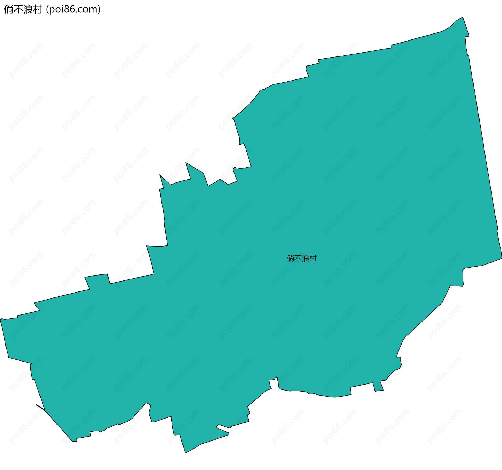 倘不浪村边界地图