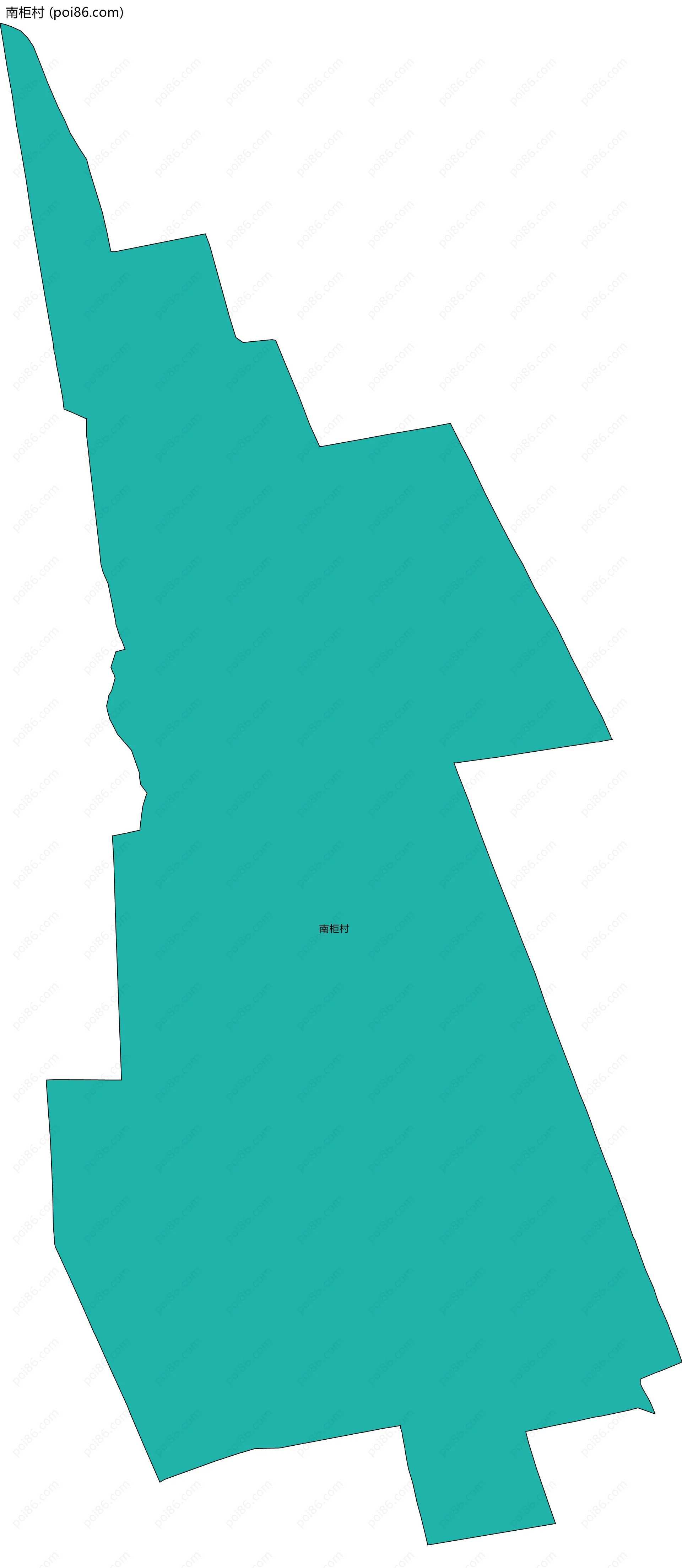 南柜村边界地图