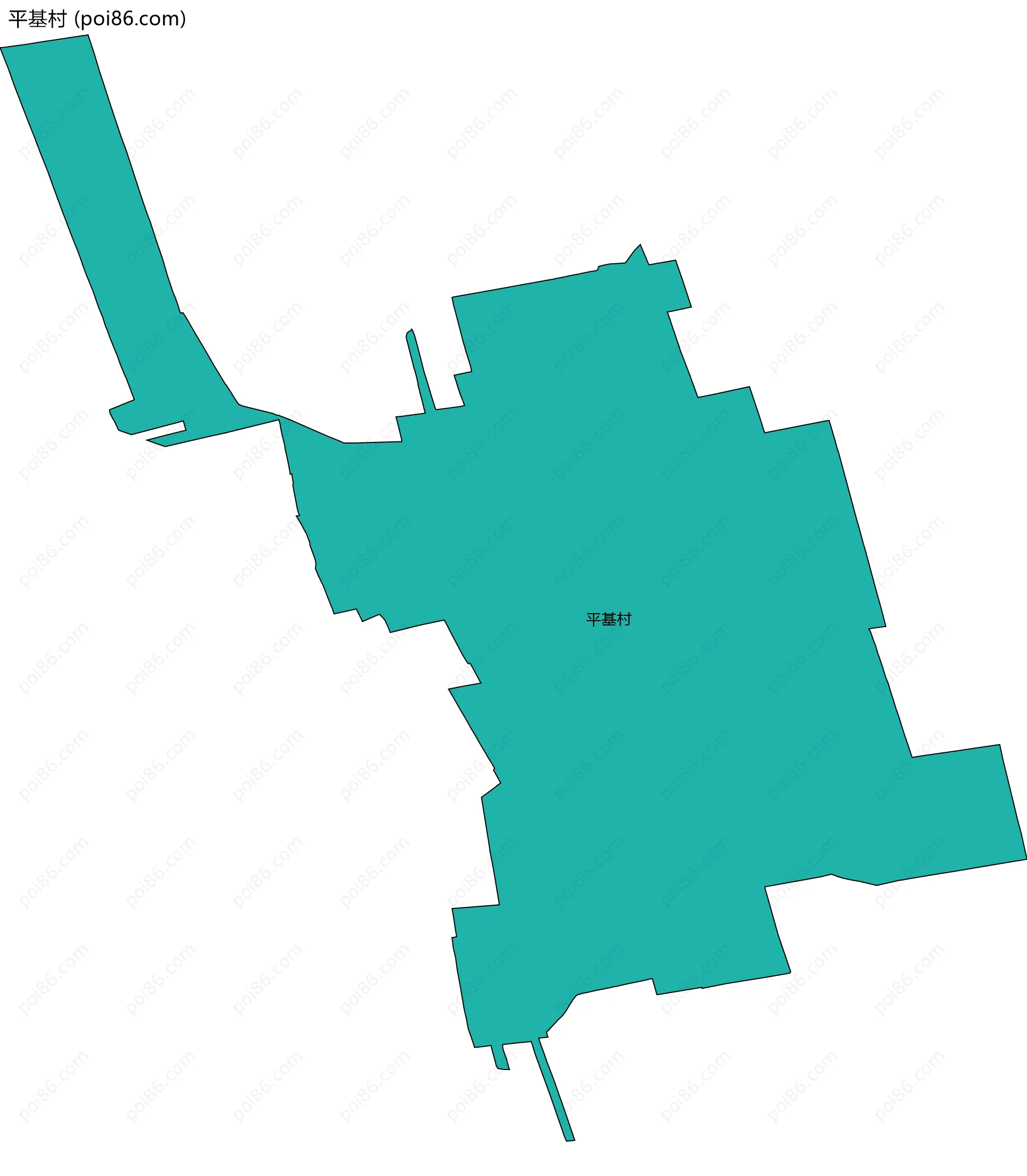 平基村边界地图