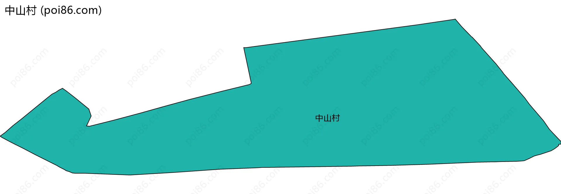 中山村边界地图