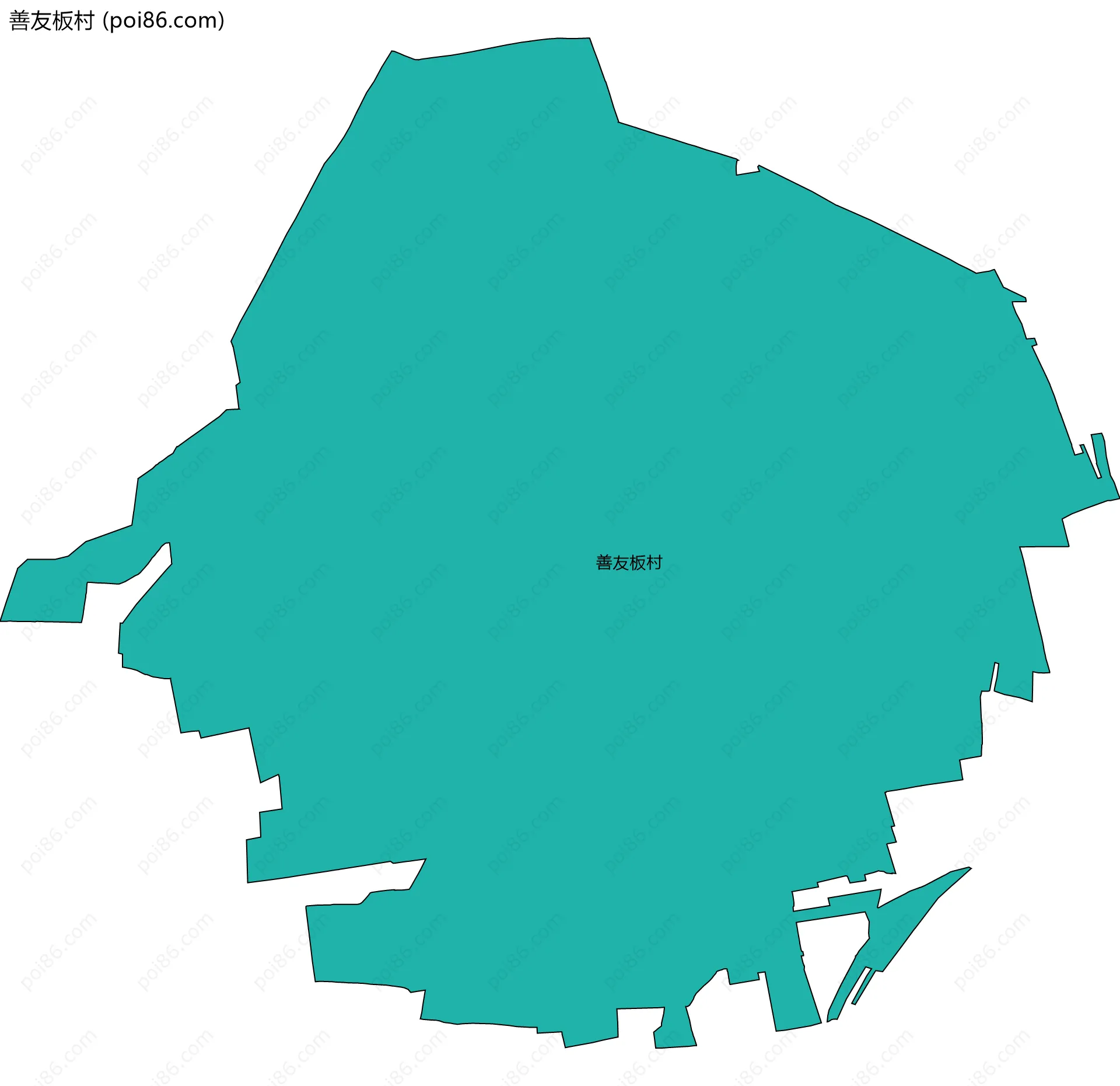 善友板村边界地图