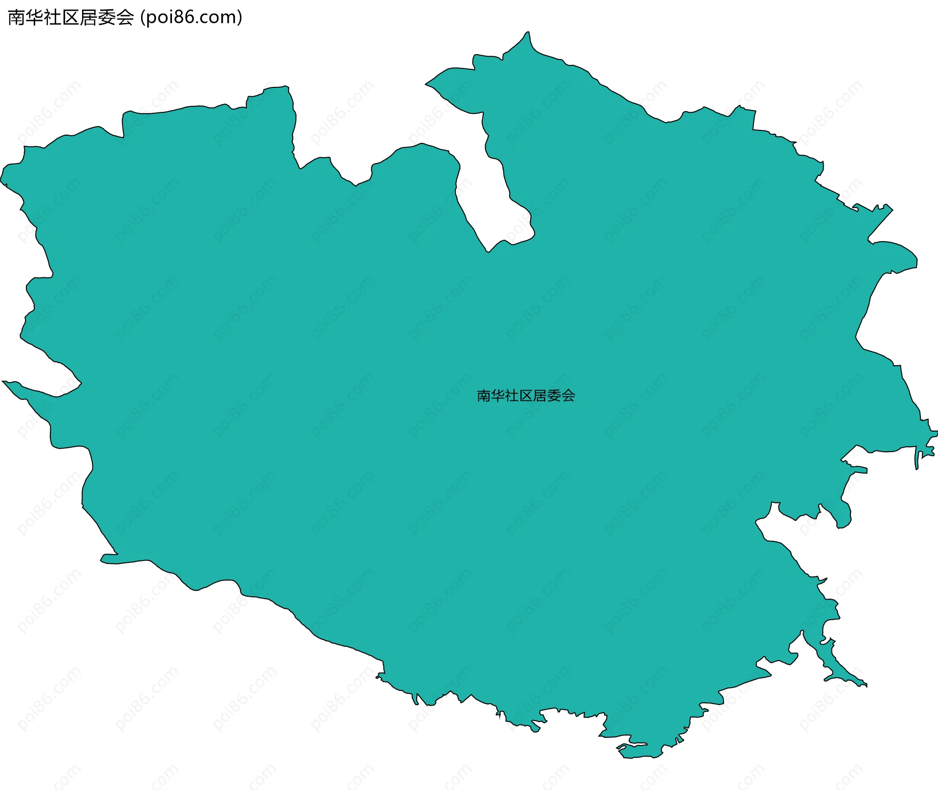 南华社区居委会边界地图