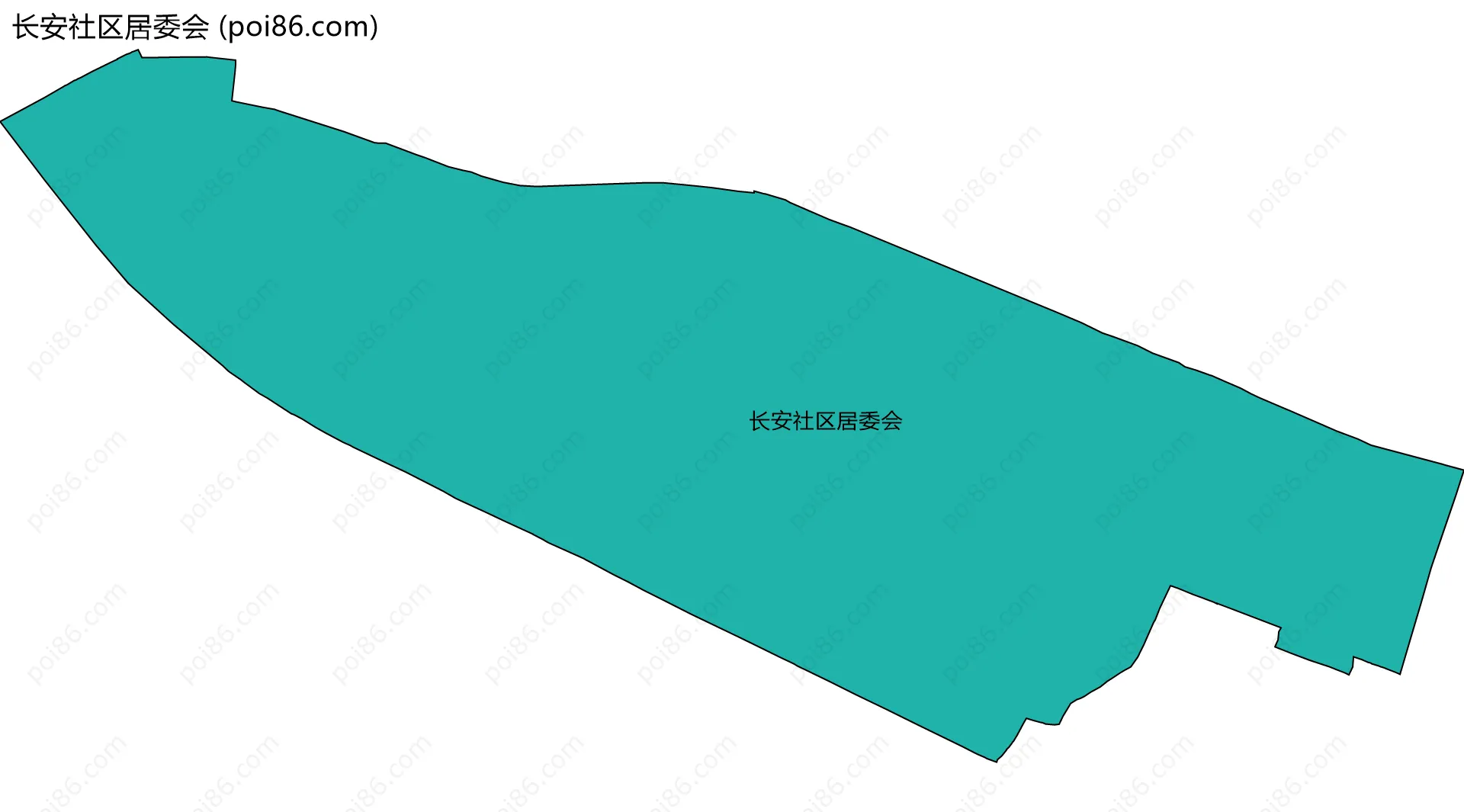 长安社区居委会边界地图