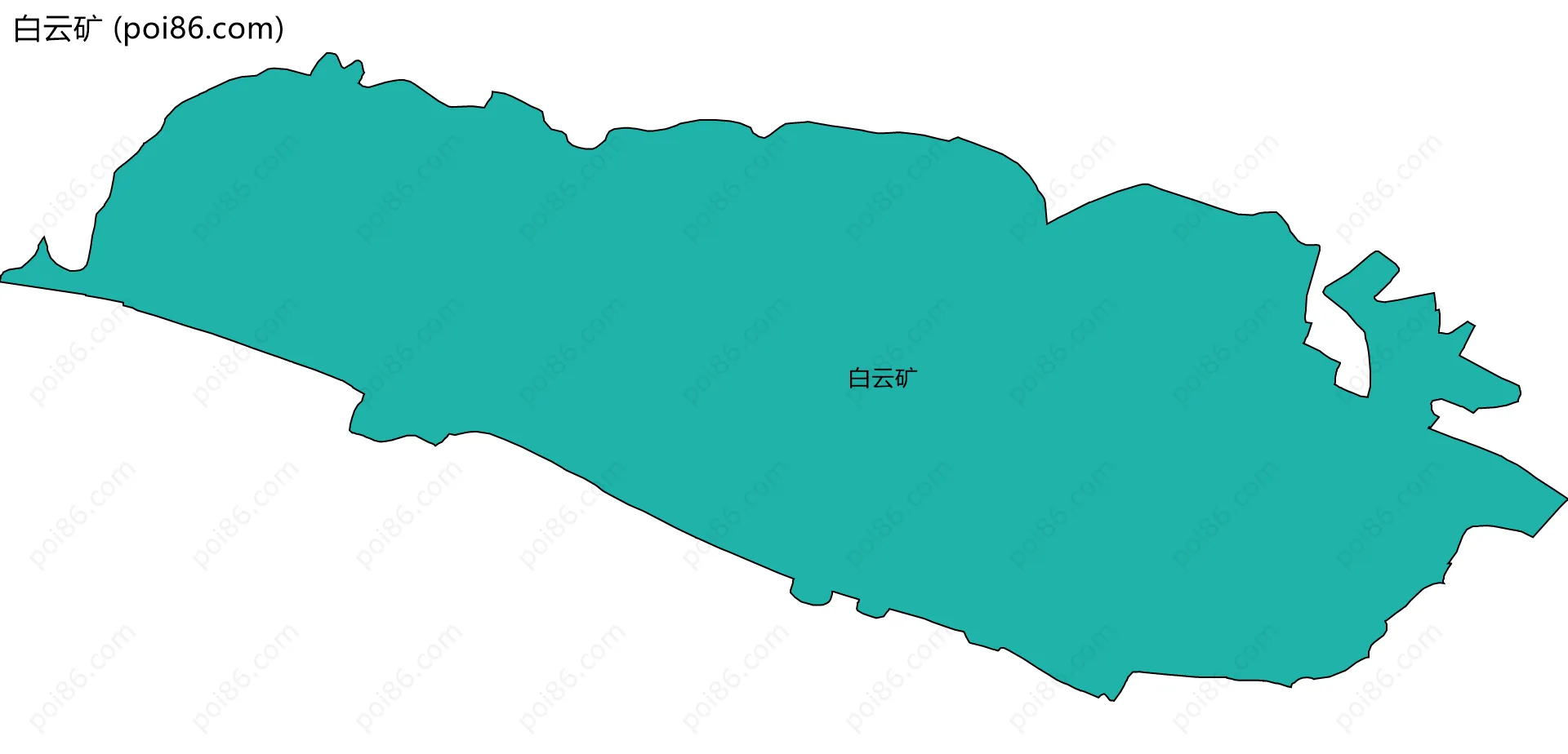 白云矿边界地图