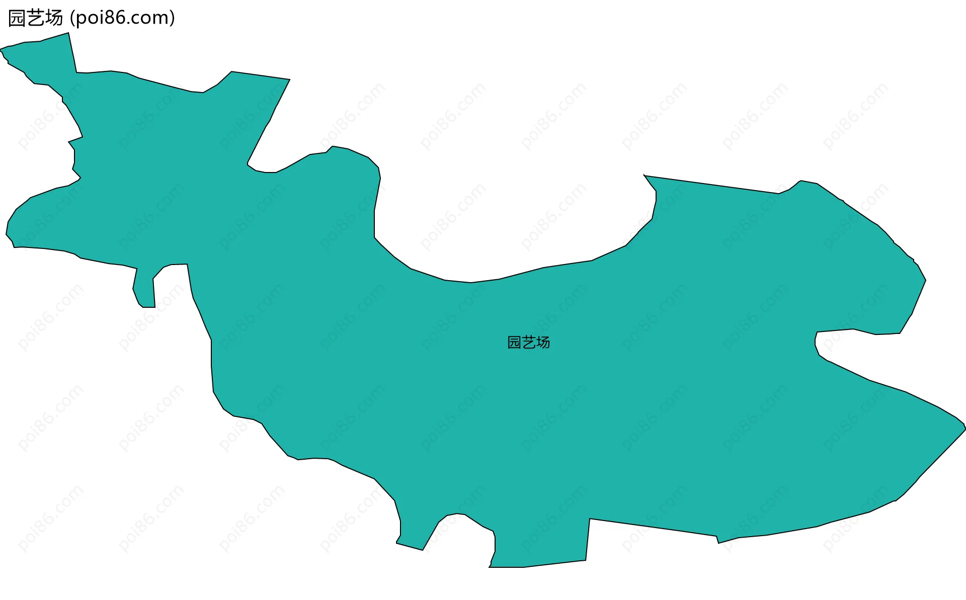 园艺场边界地图