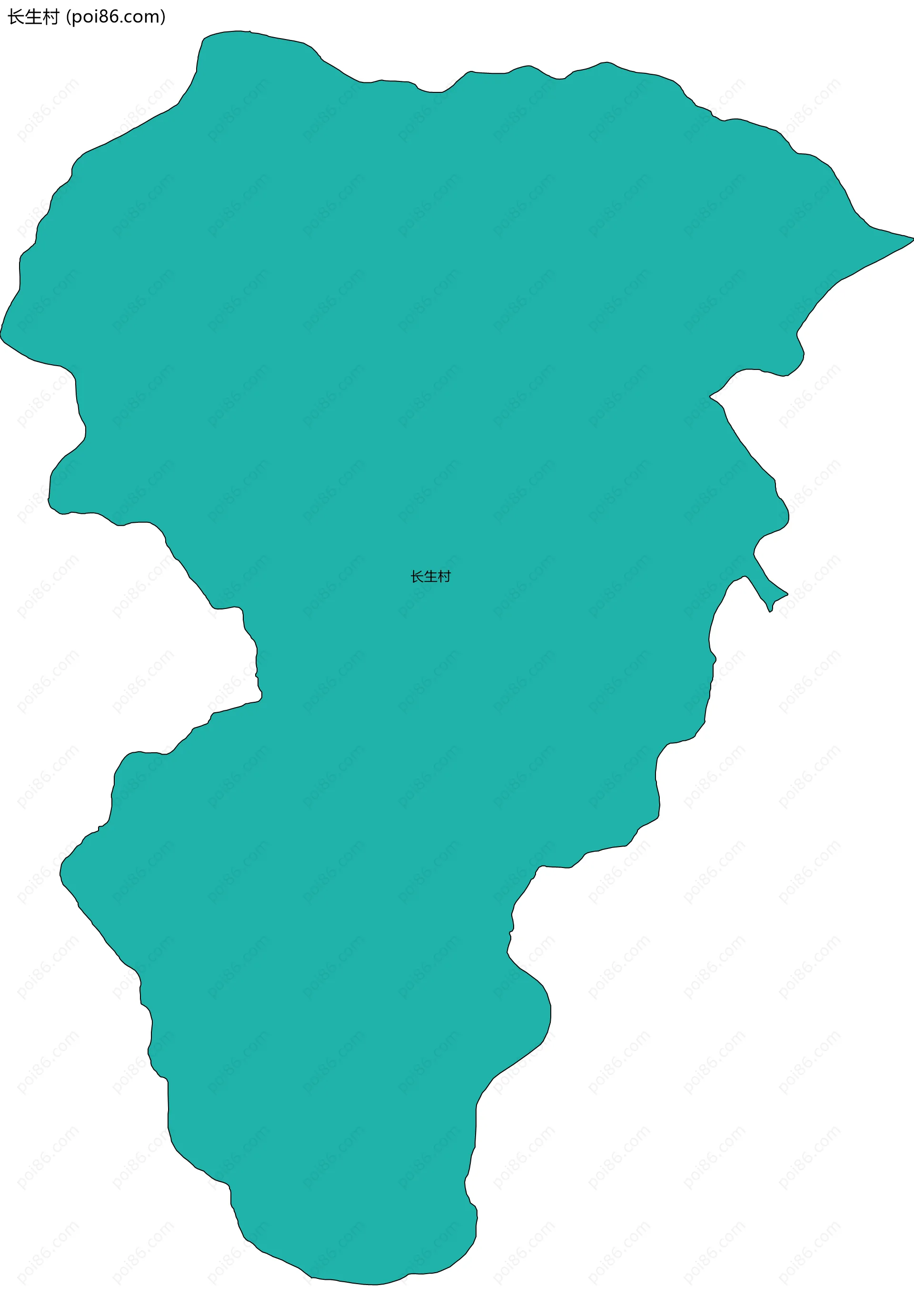 长生村边界地图