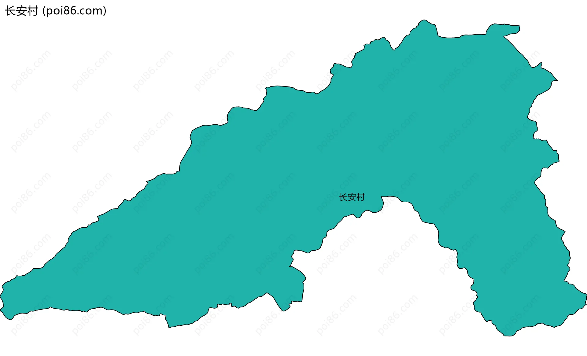 长安村边界地图