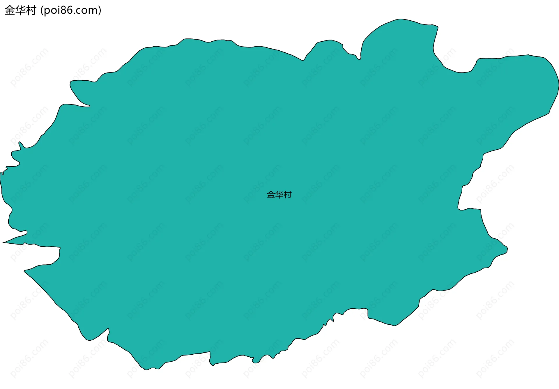 金华村边界地图