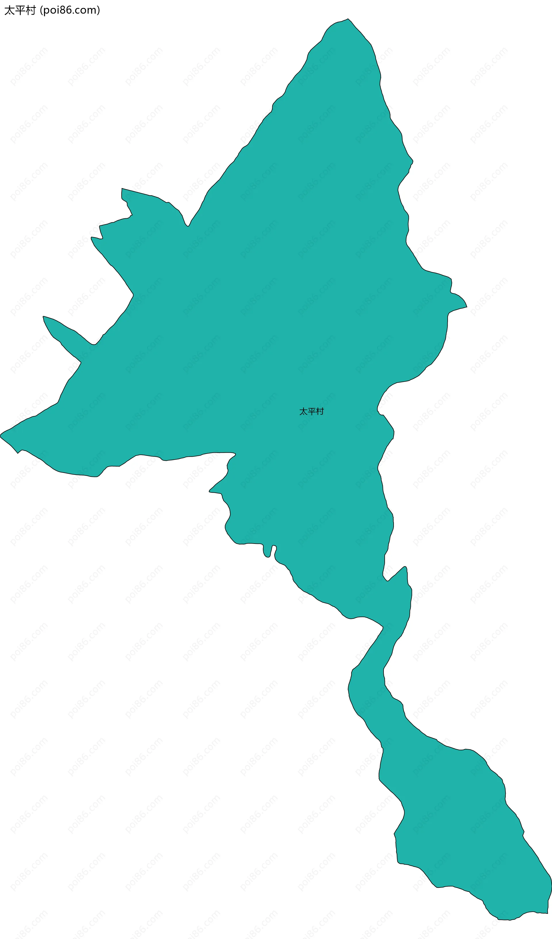 太平村边界地图