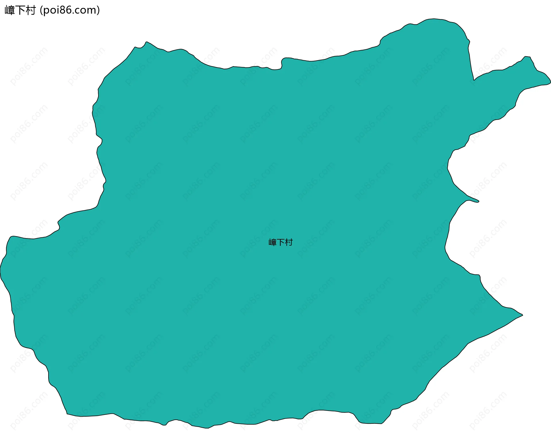 嶂下村边界地图
