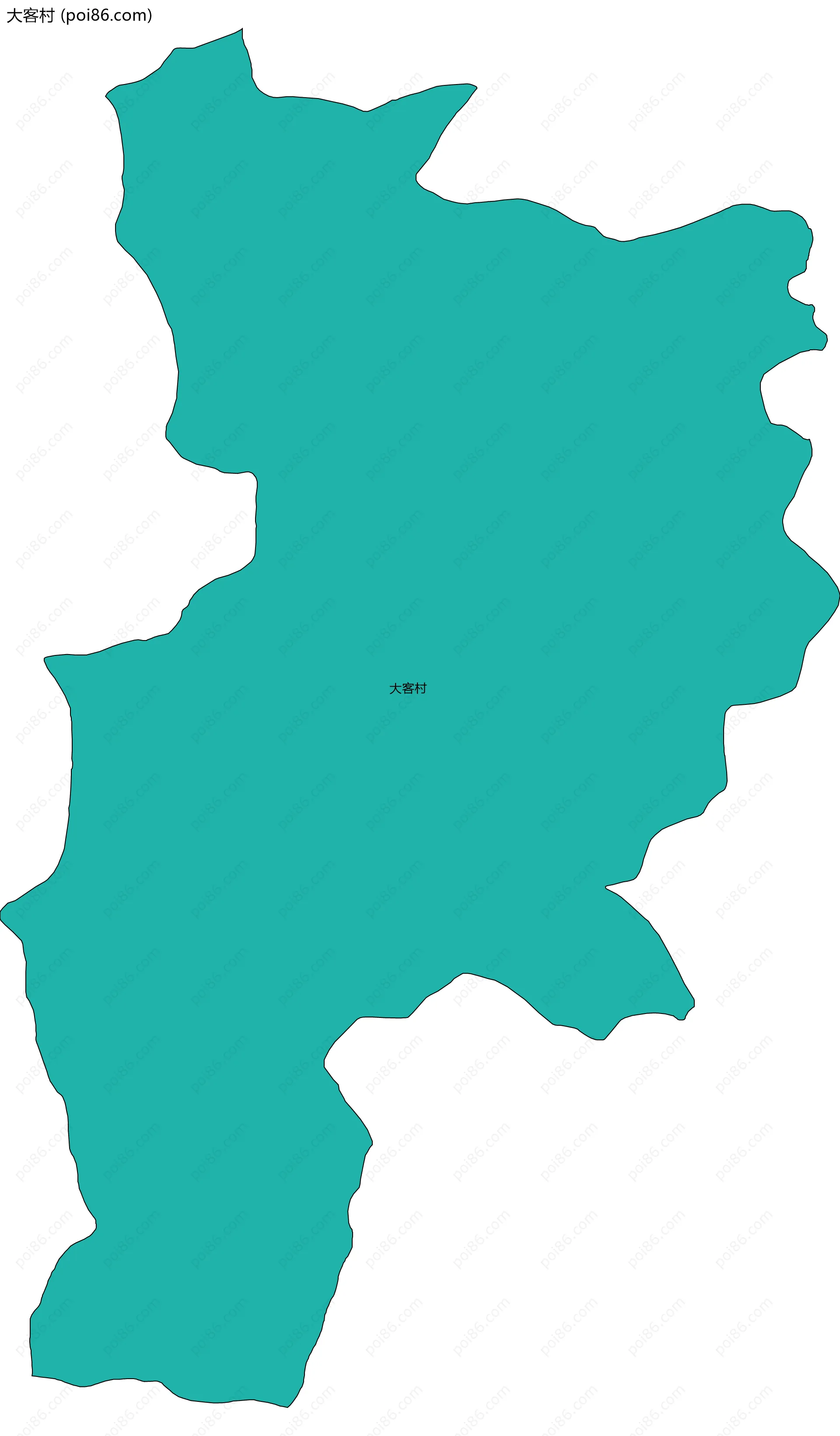 大客村边界地图