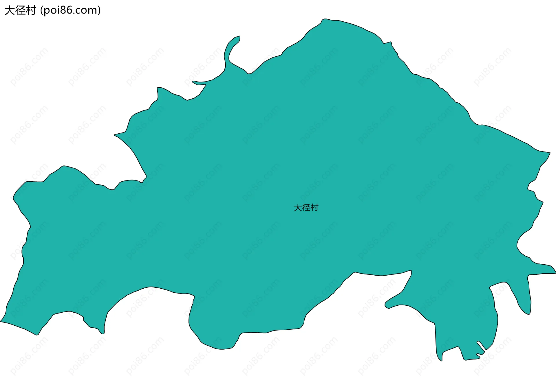 大径村边界地图