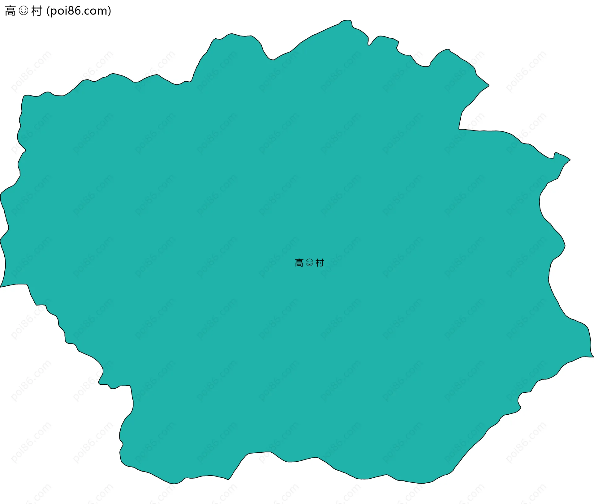 高村边界地图