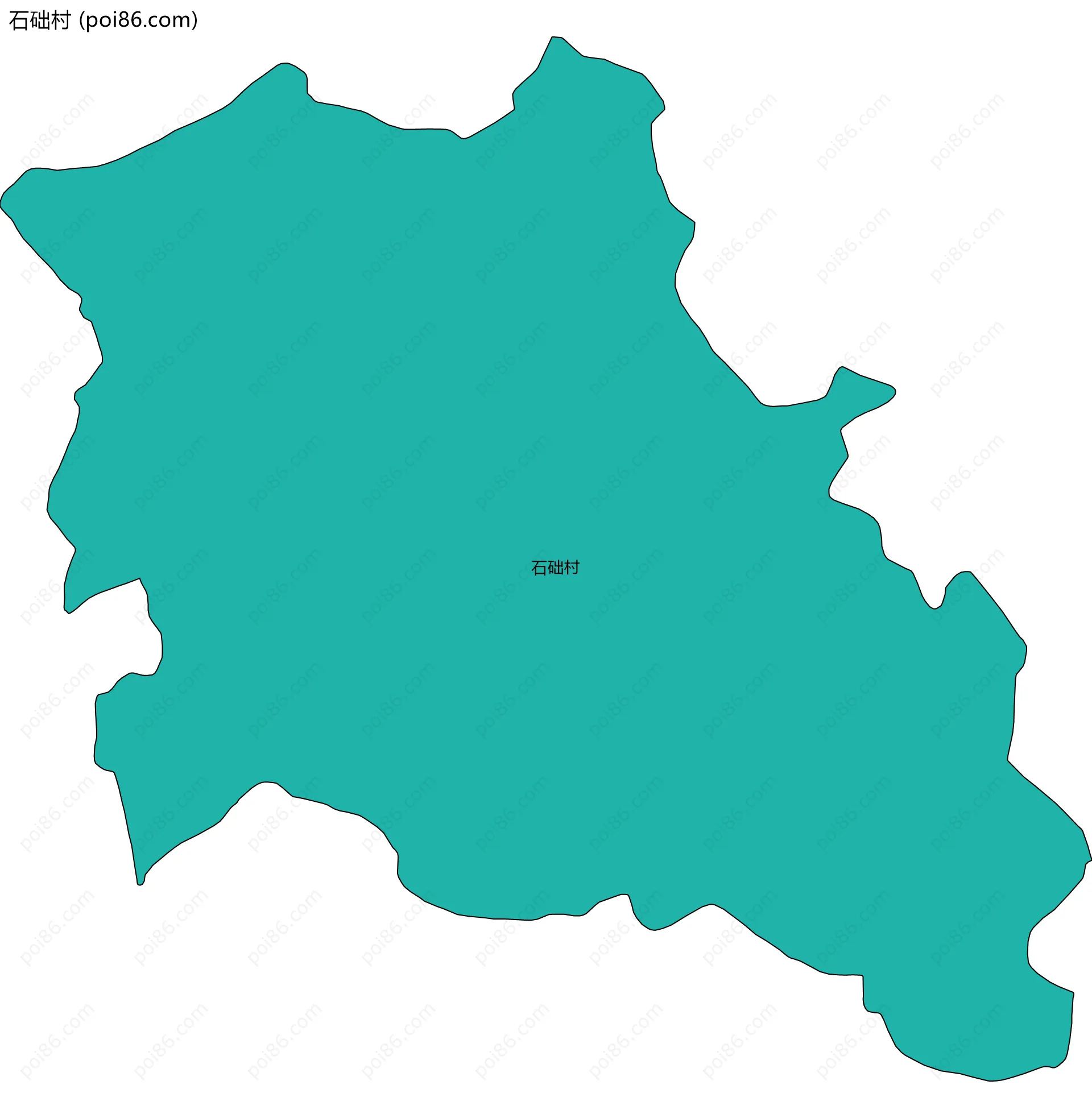 石础村边界地图