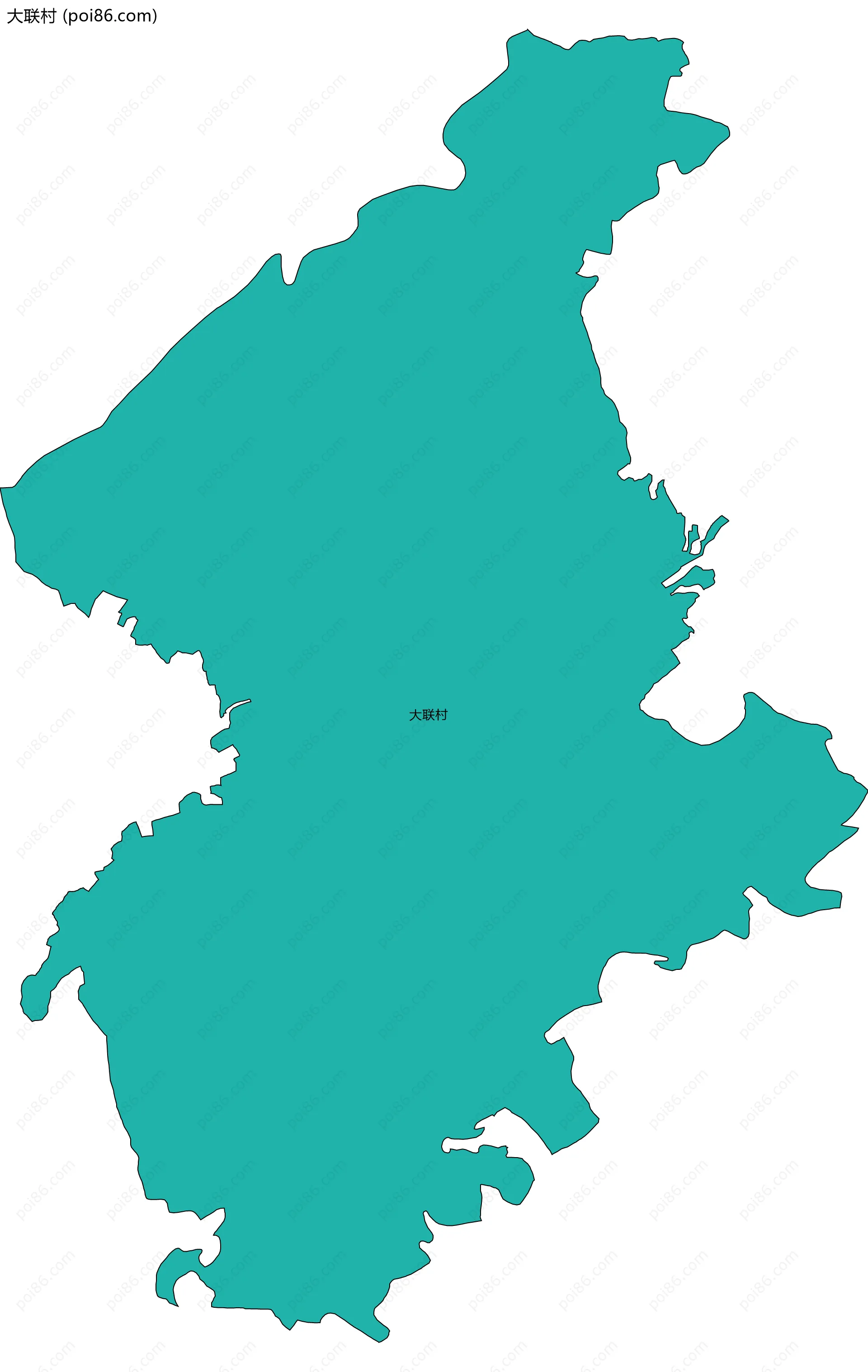 大联村边界地图