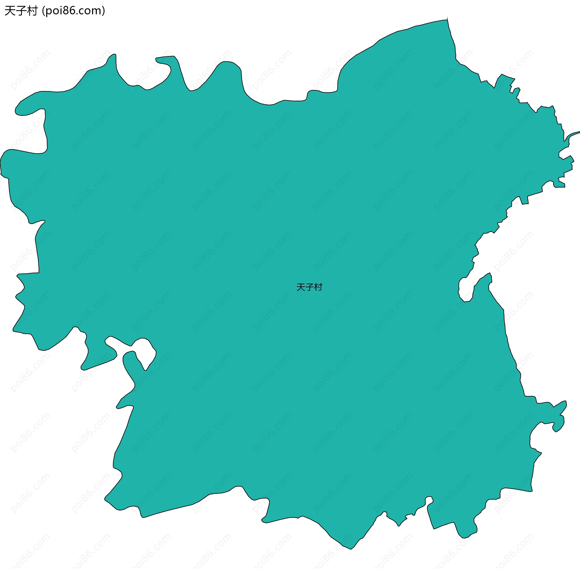 天子村边界地图