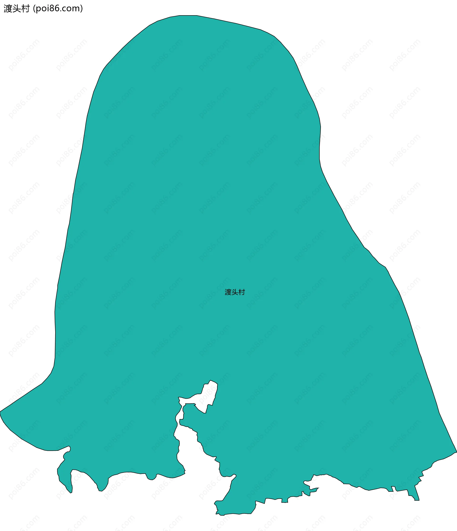 渡头村边界地图