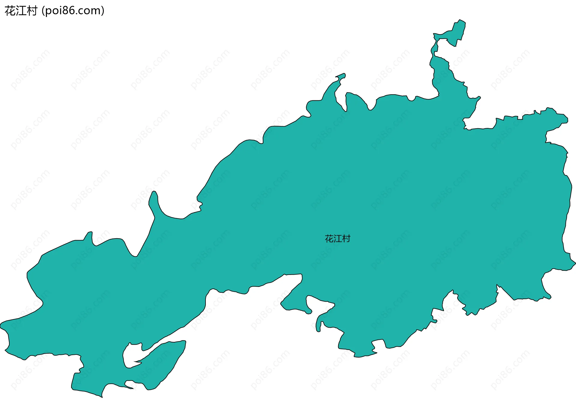 花江村边界地图
