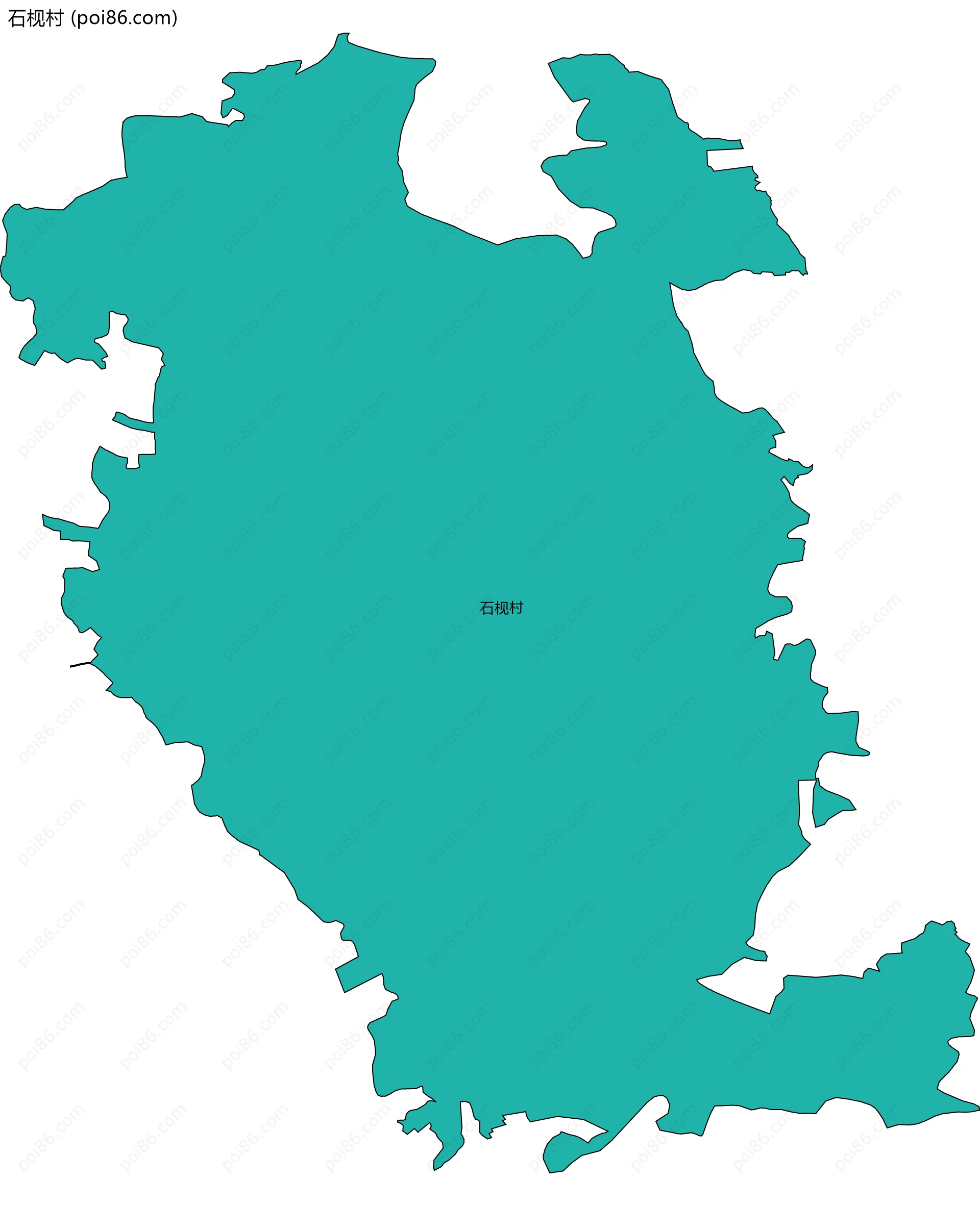 石枧村边界地图