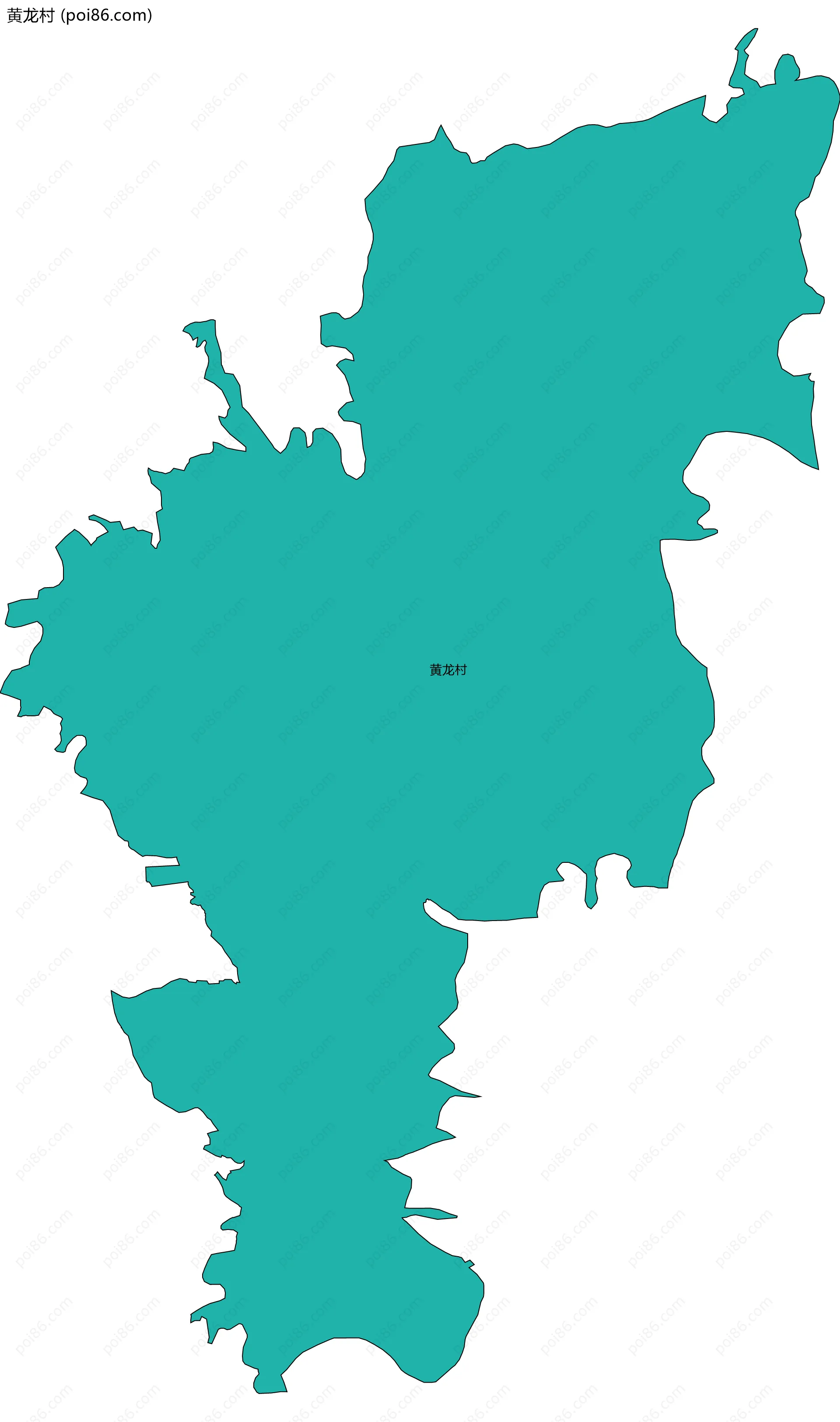黄龙村边界地图