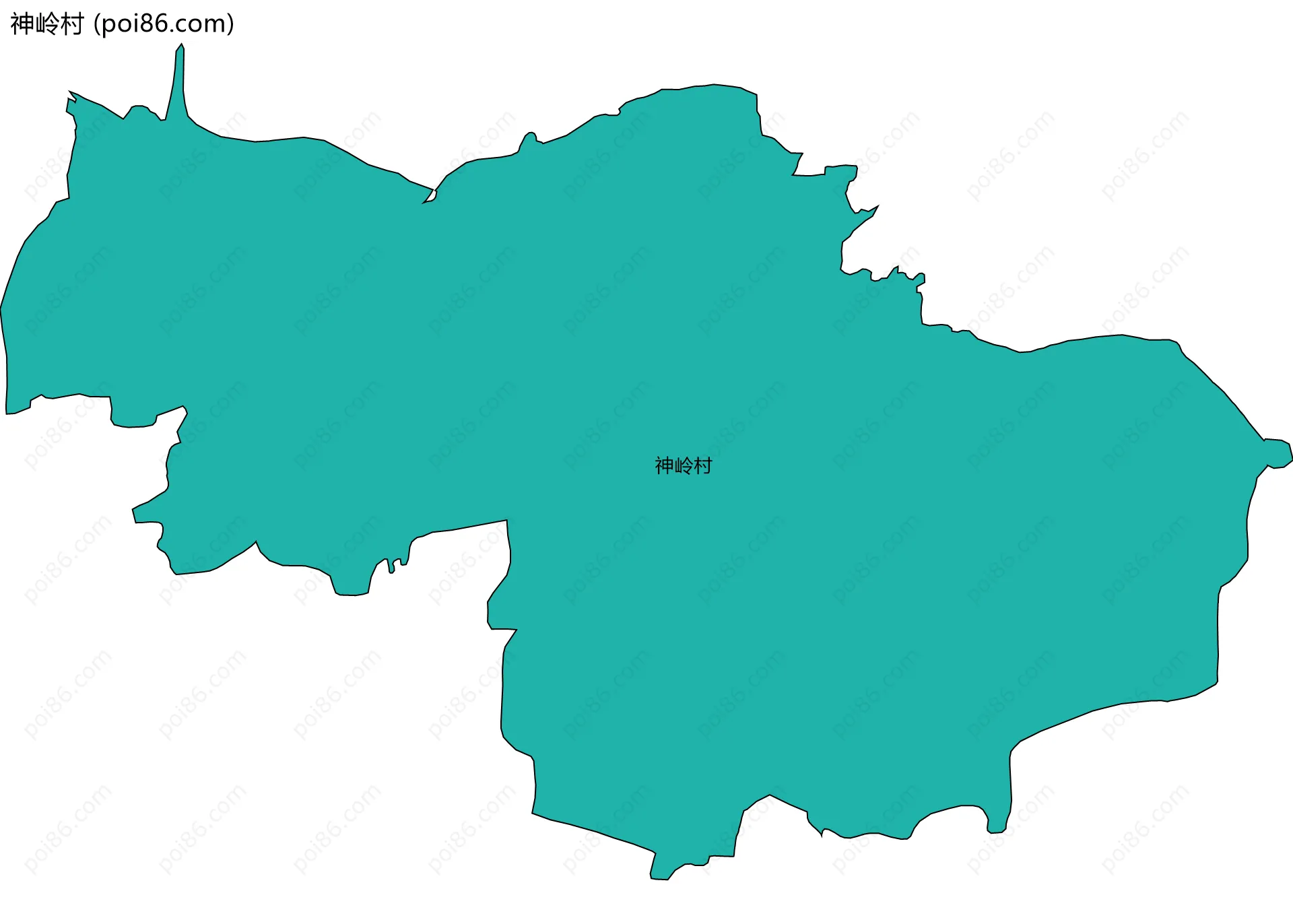 神岭村边界地图