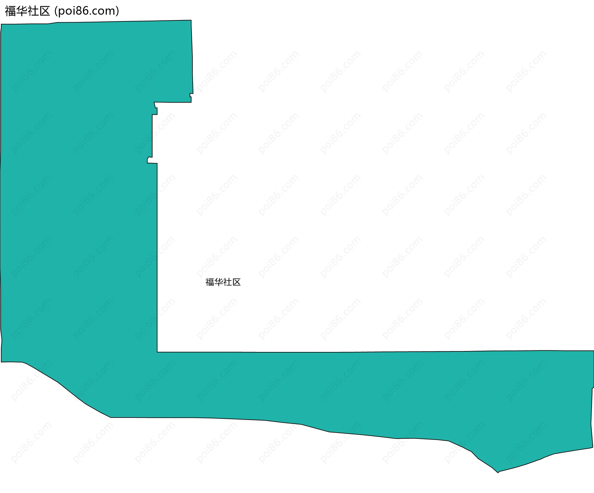 福华社区边界地图