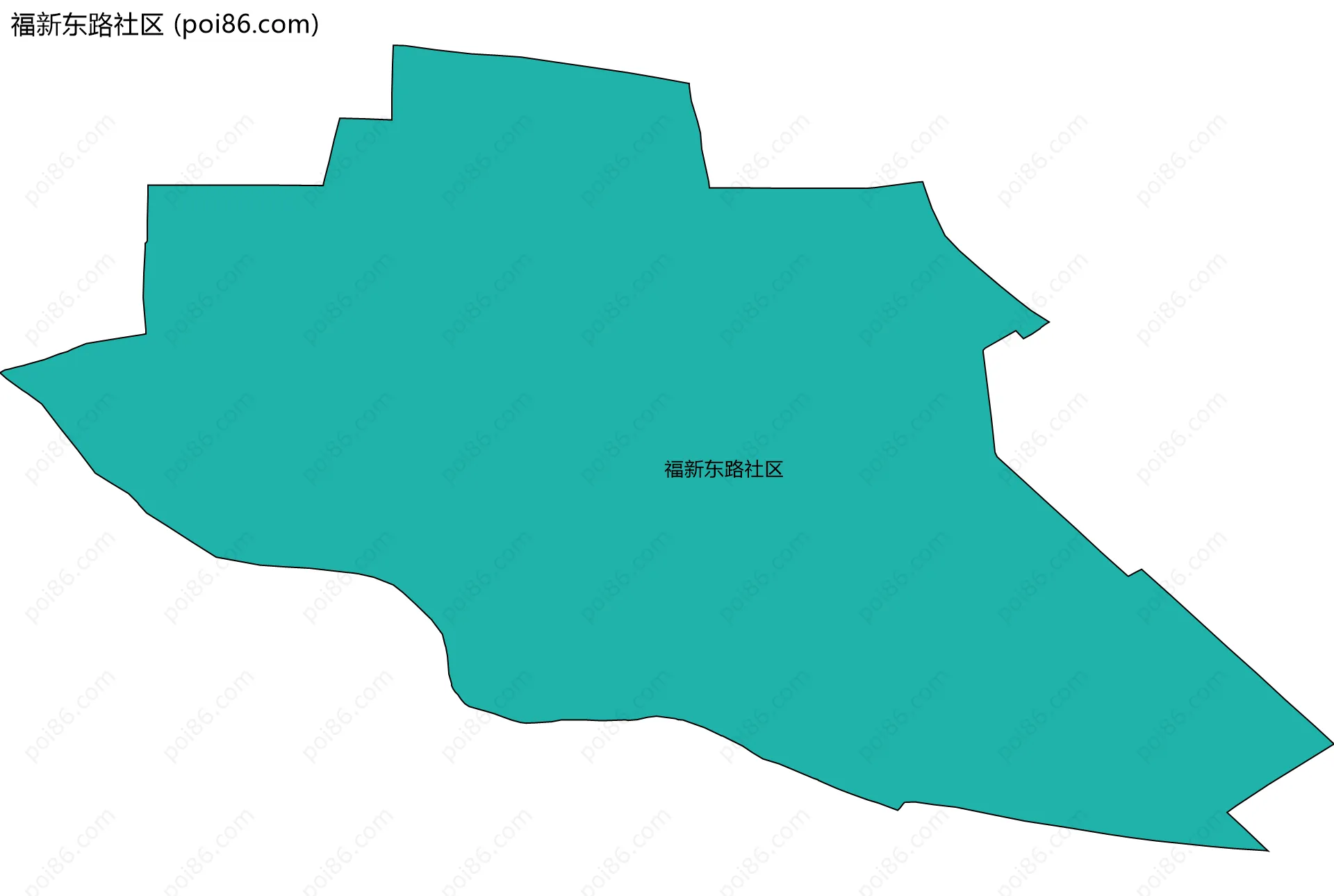 福新东路社区边界地图