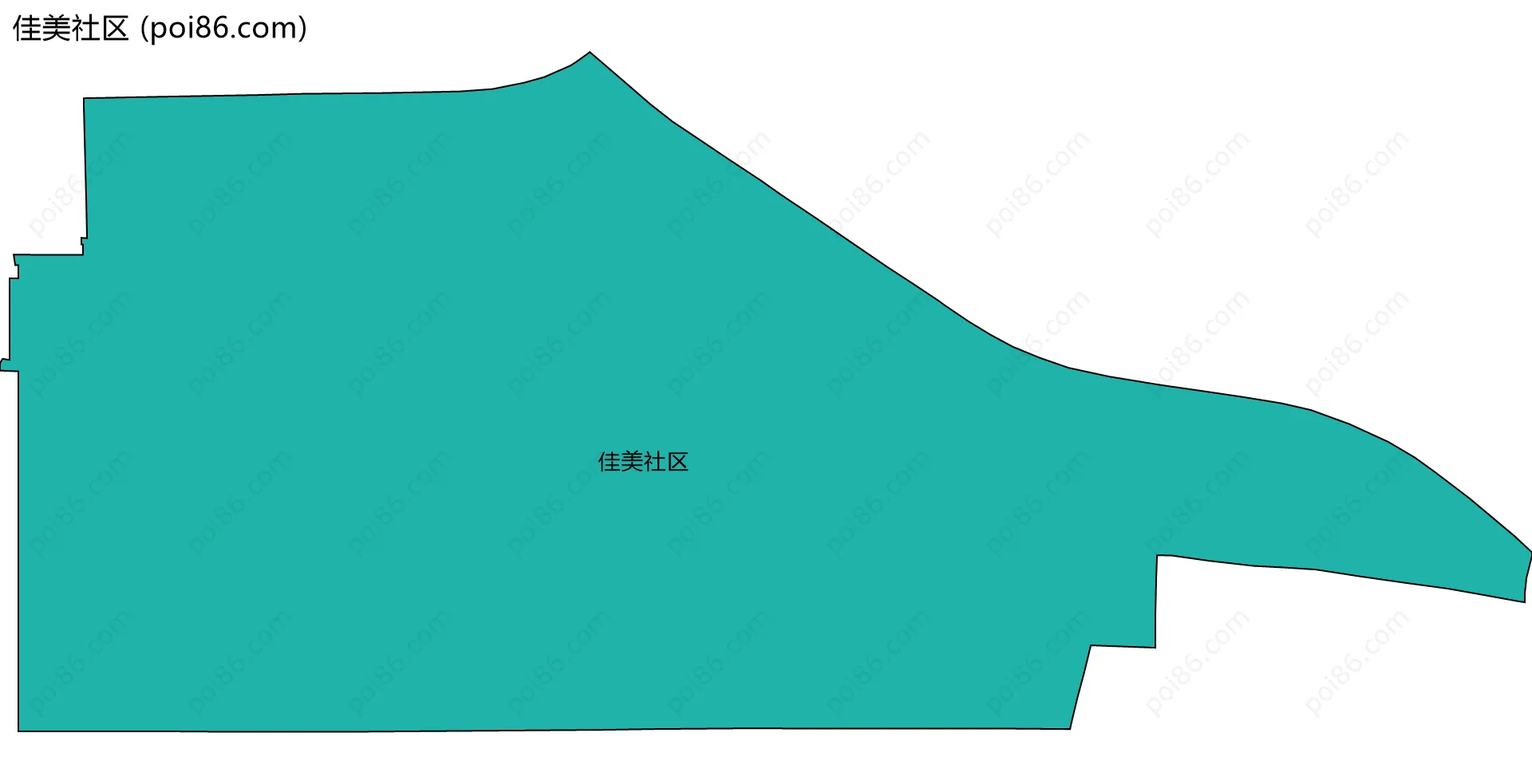 佳美社区边界地图
