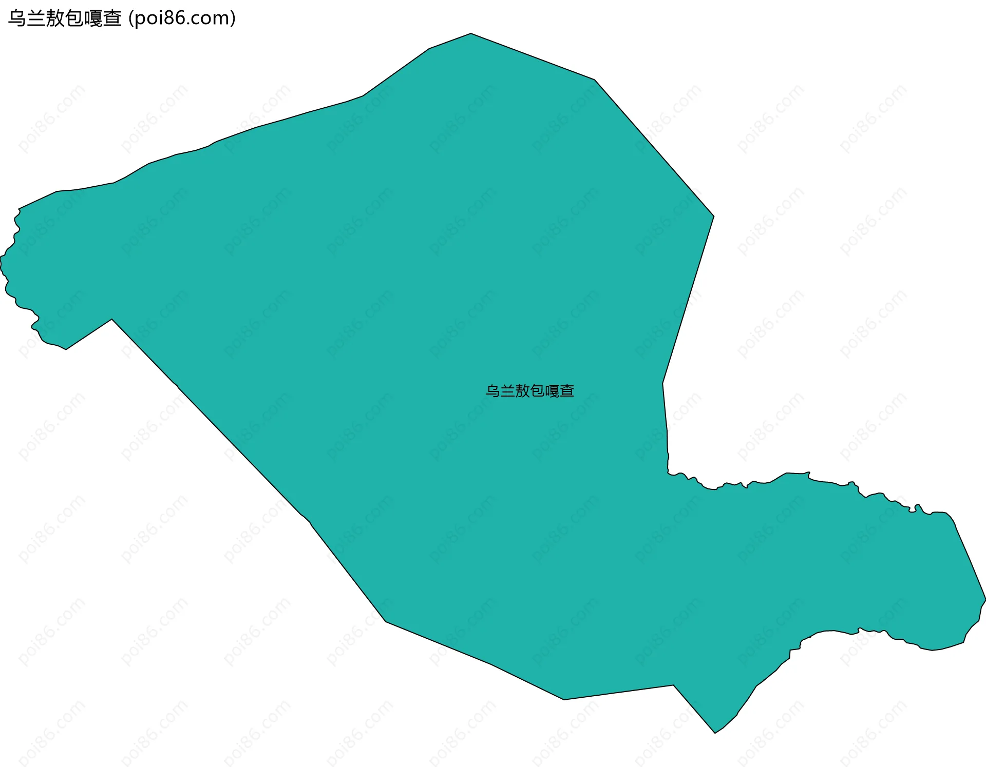 乌兰敖包嘎查边界地图