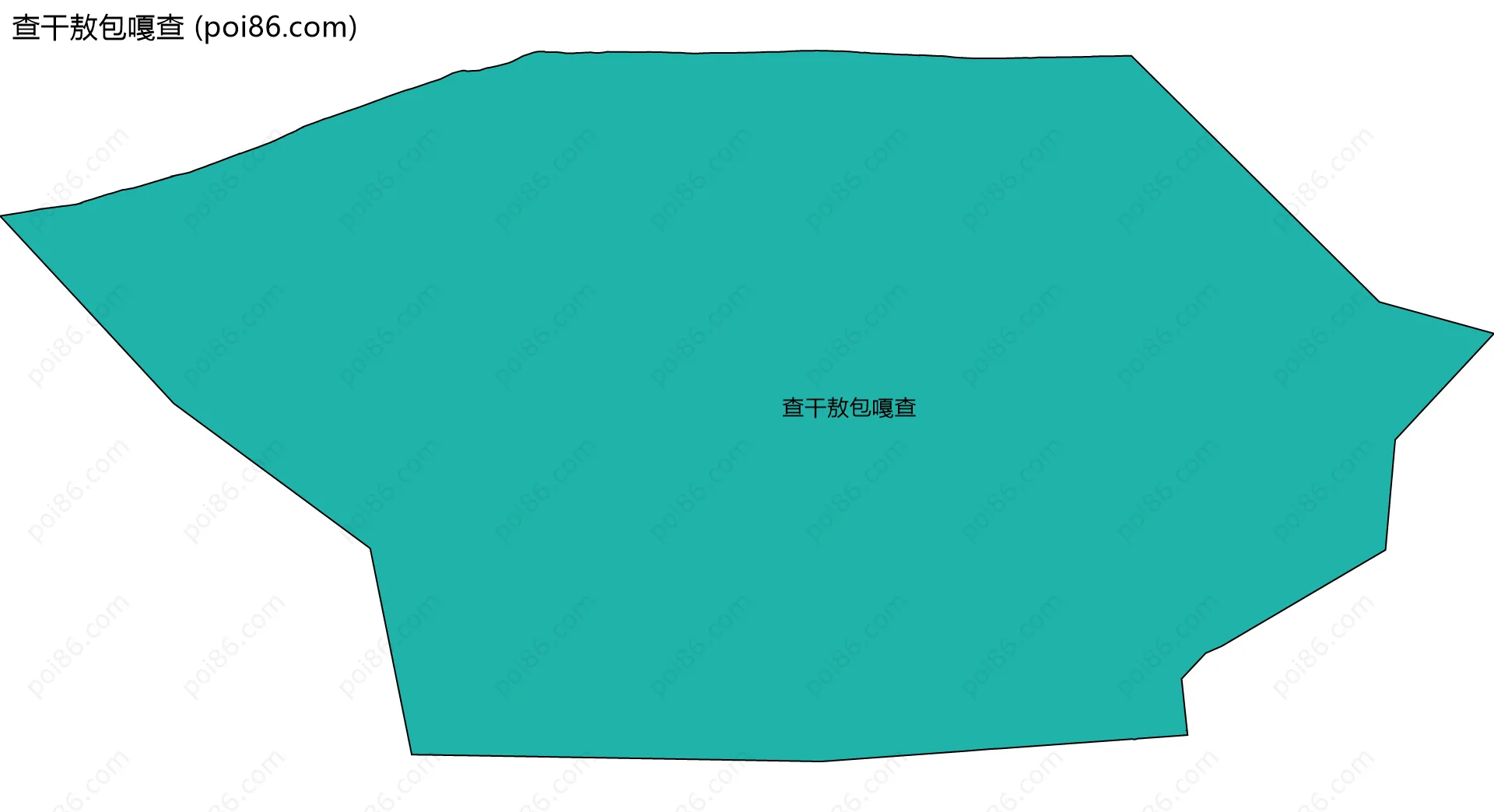 查干敖包嘎查边界地图