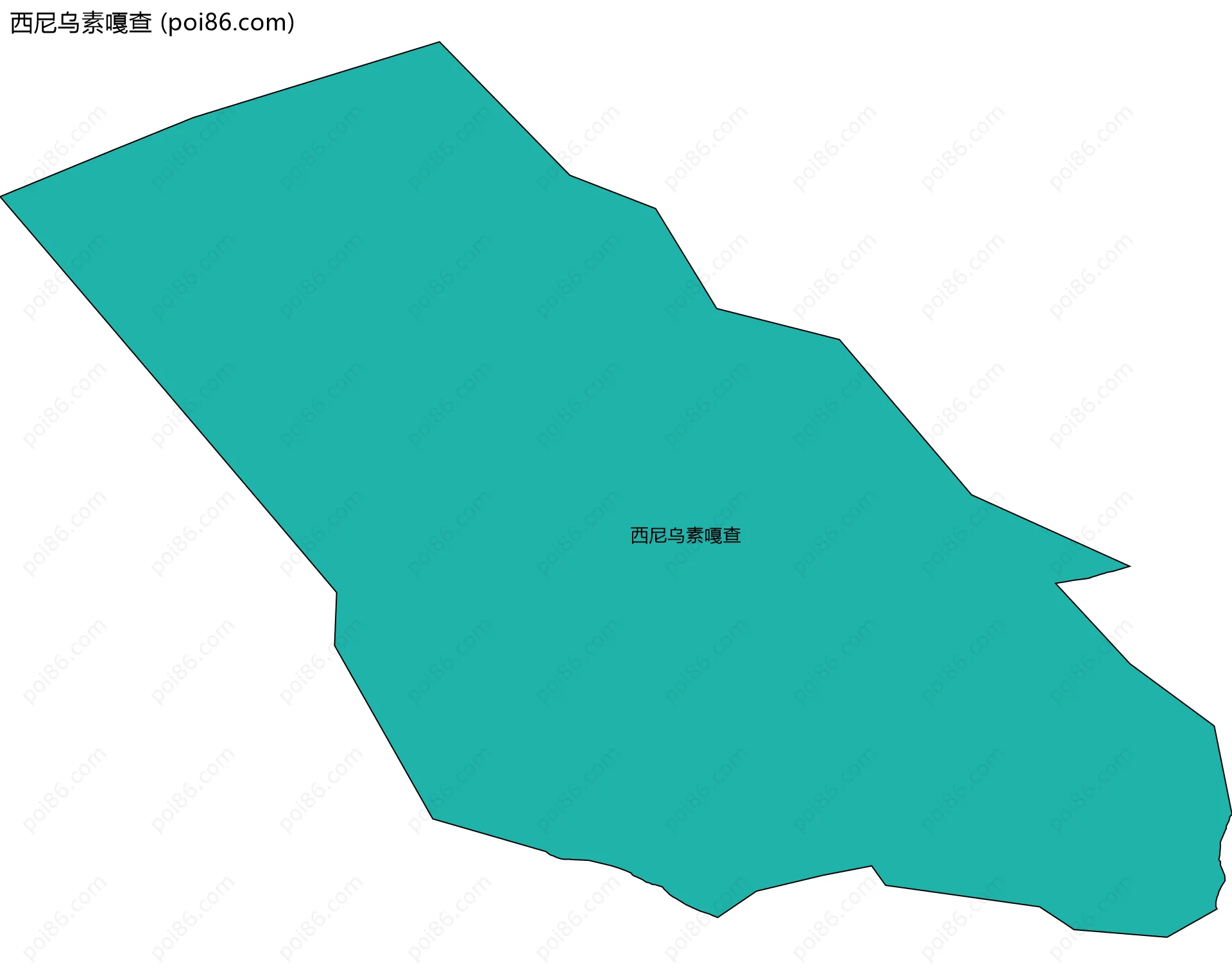 西尼乌素嘎查边界地图