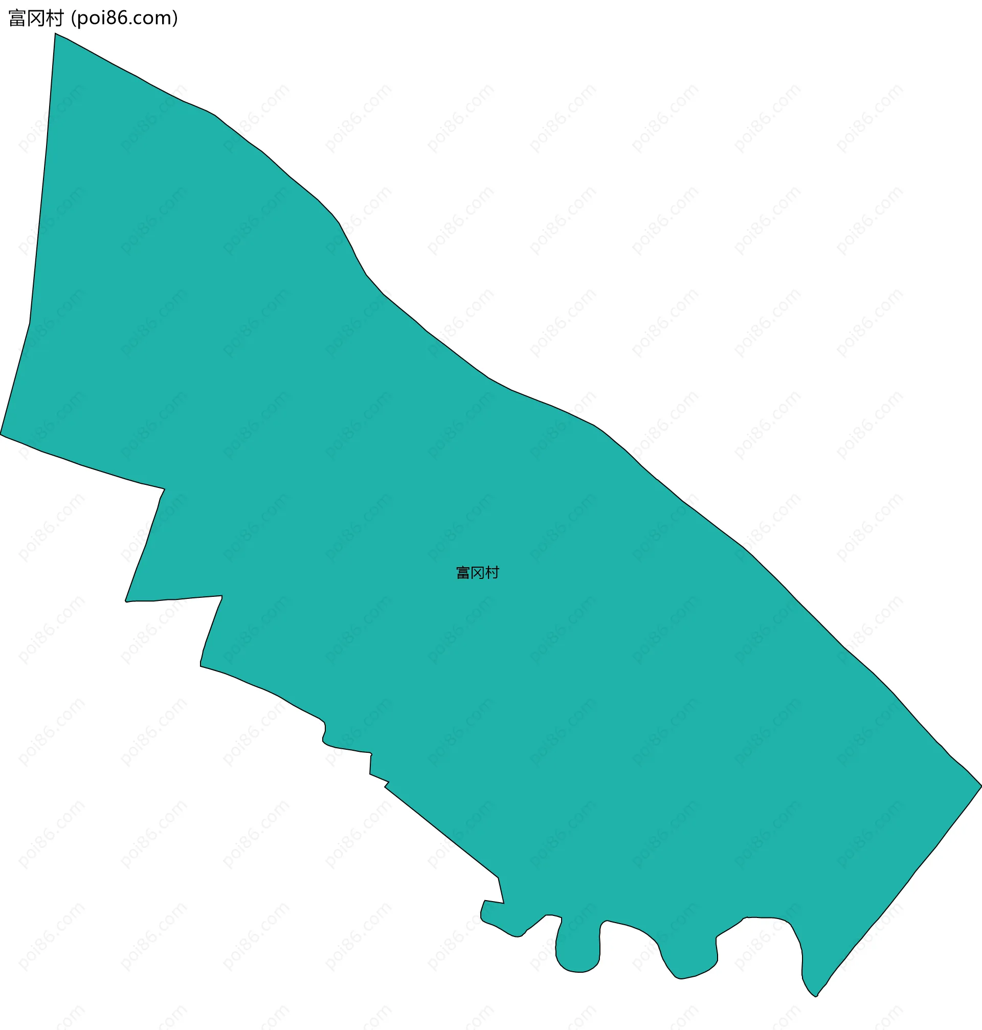 富冈村边界地图