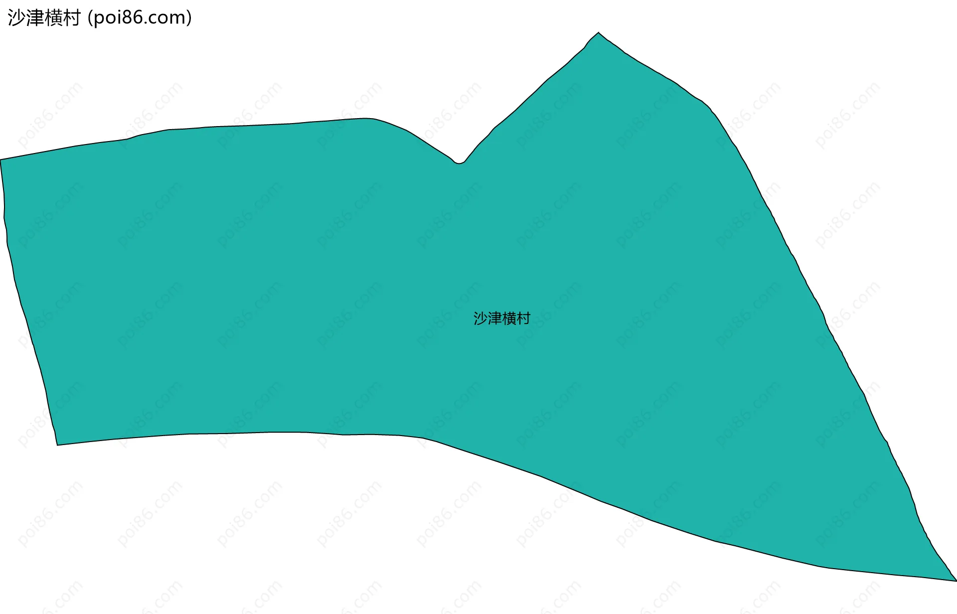 沙津横村边界地图