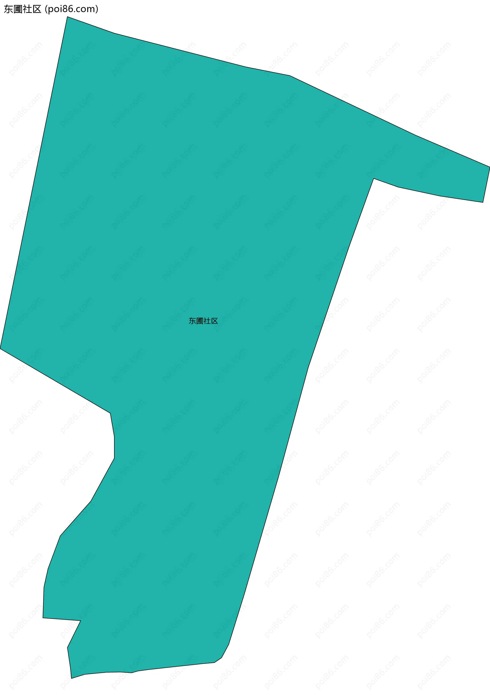 东圃社区边界地图