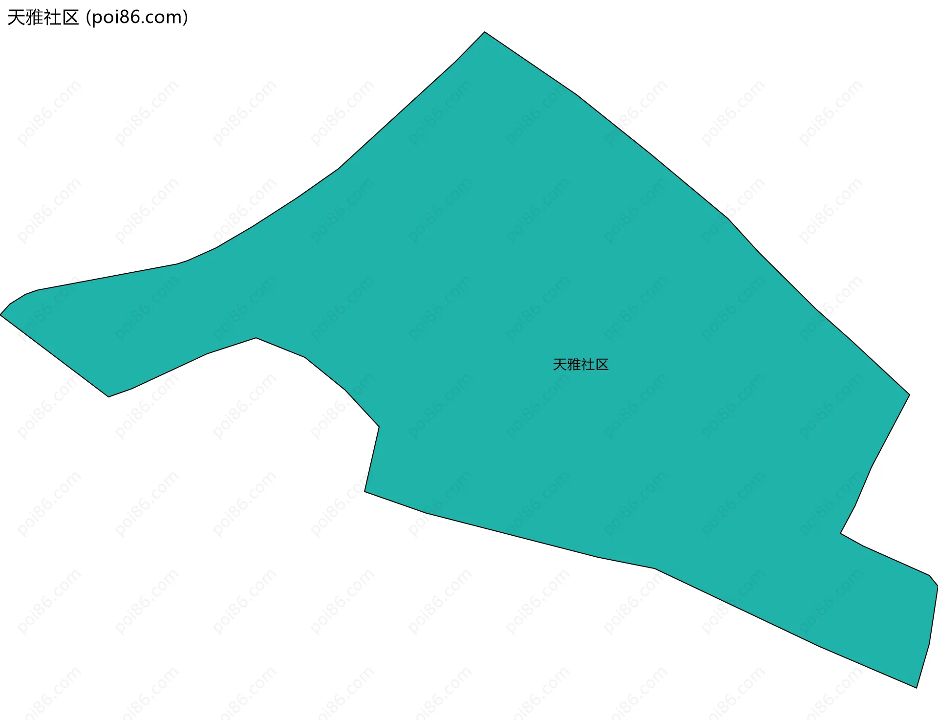 天雅社区边界地图