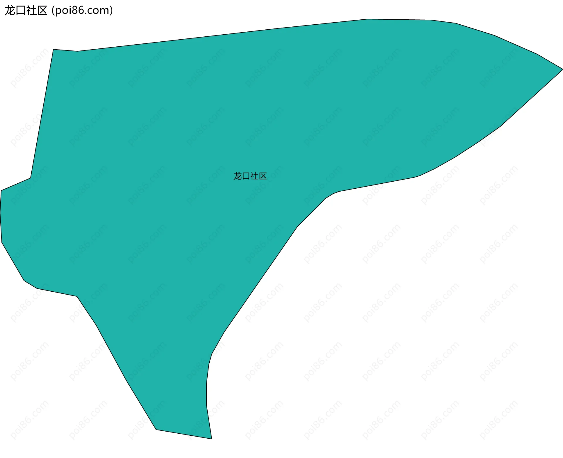 龙口社区边界地图