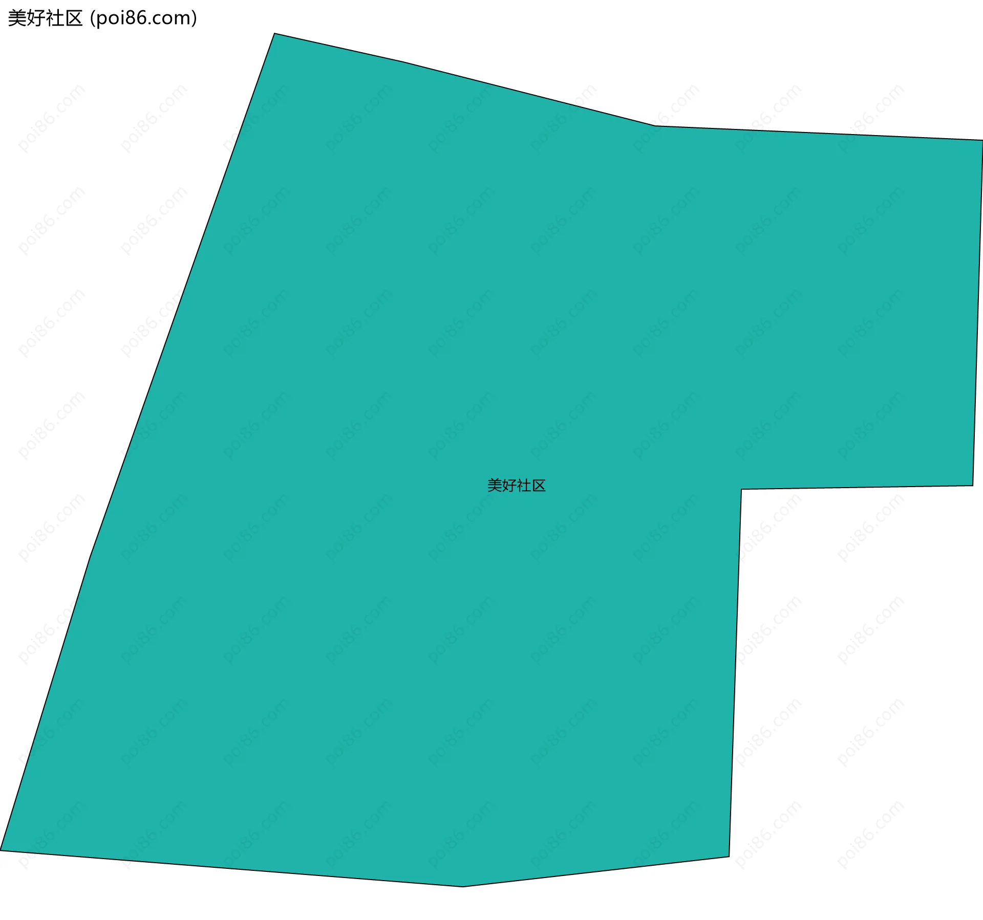 美好社区边界地图