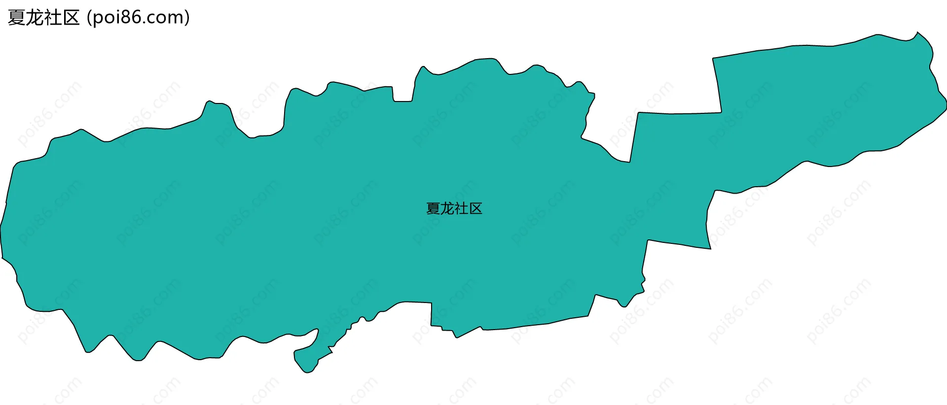 夏龙社区边界地图