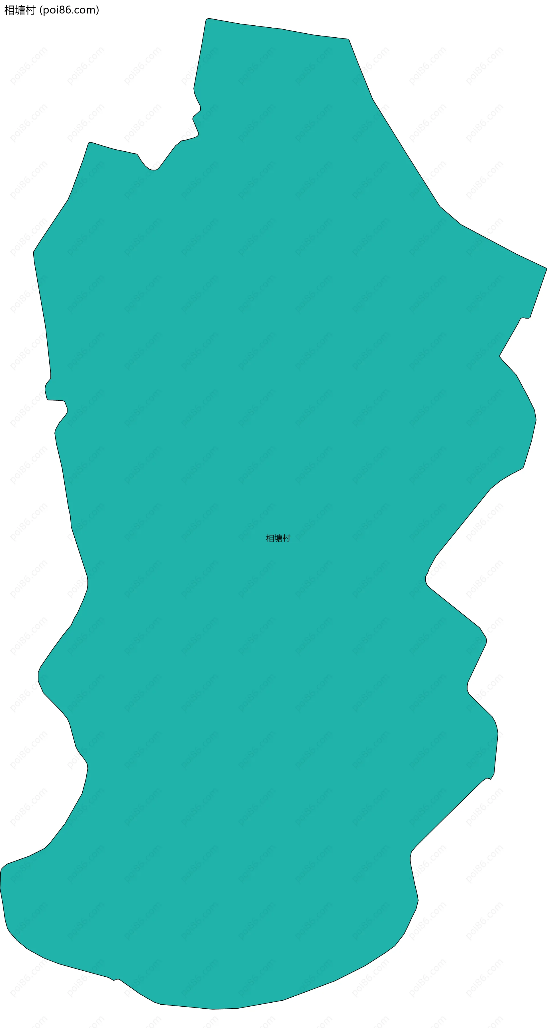 相塘村边界地图