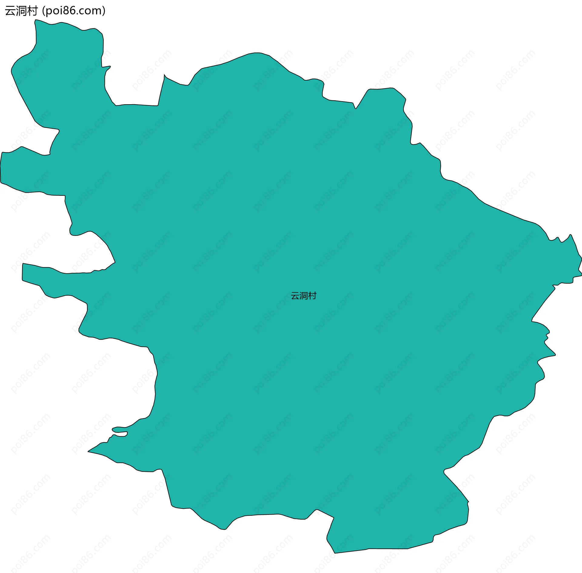 云洞村边界地图