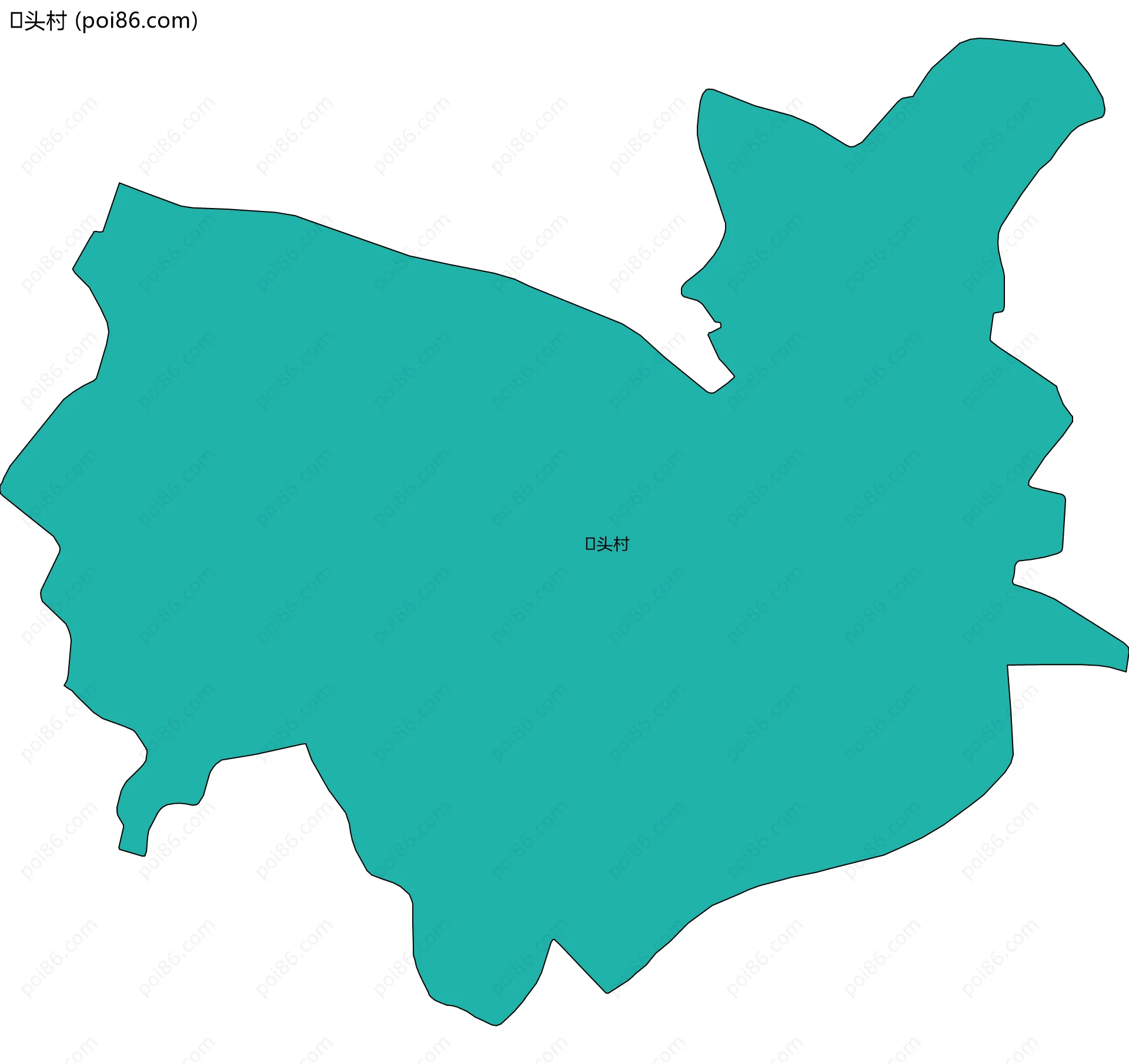 头村边界地图
