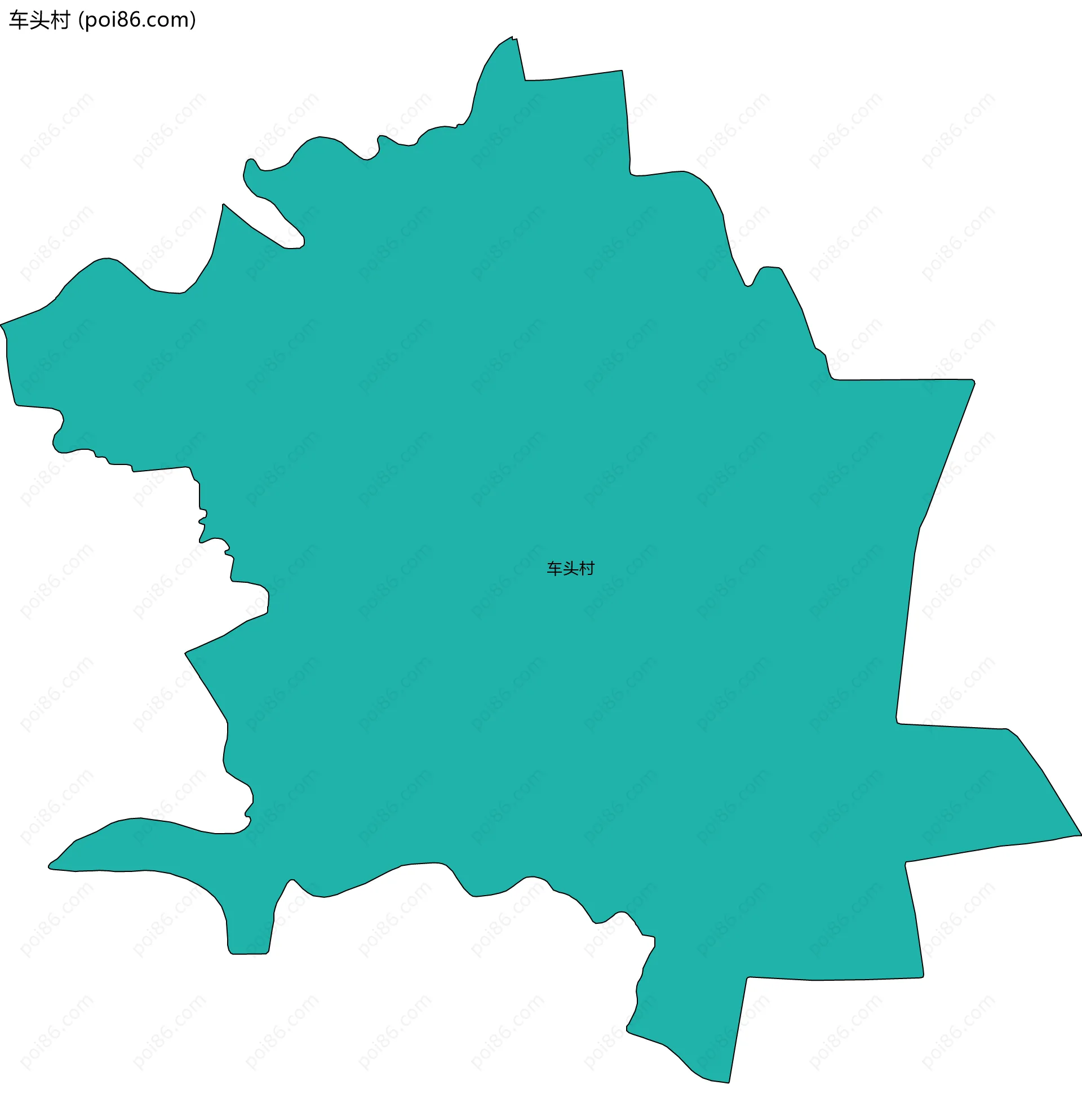 车头村边界地图