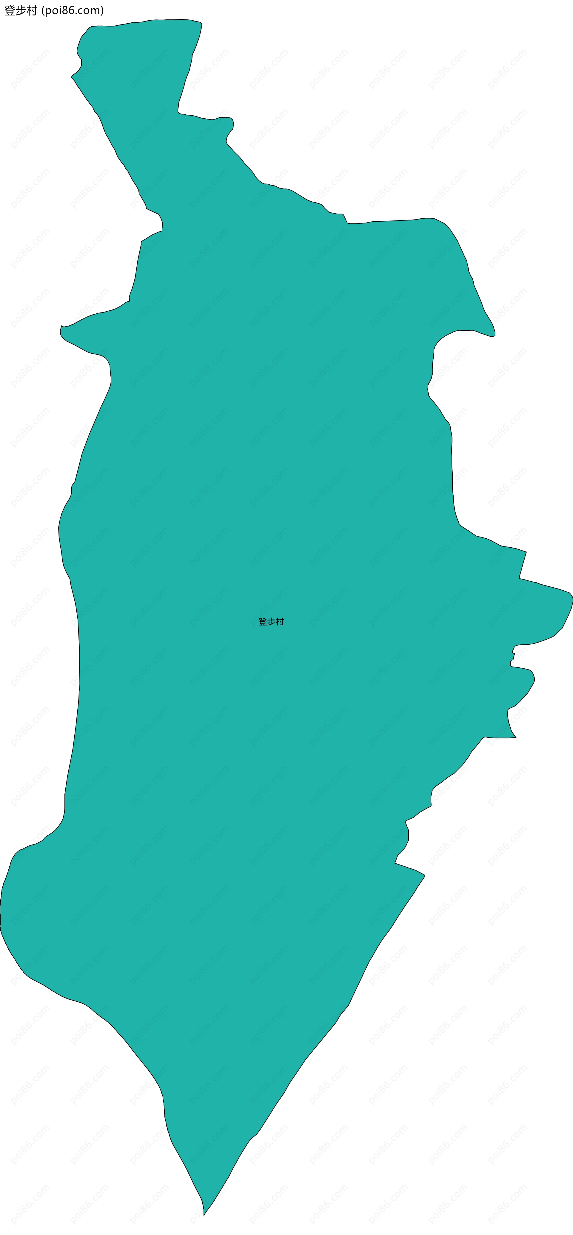 登步村边界地图