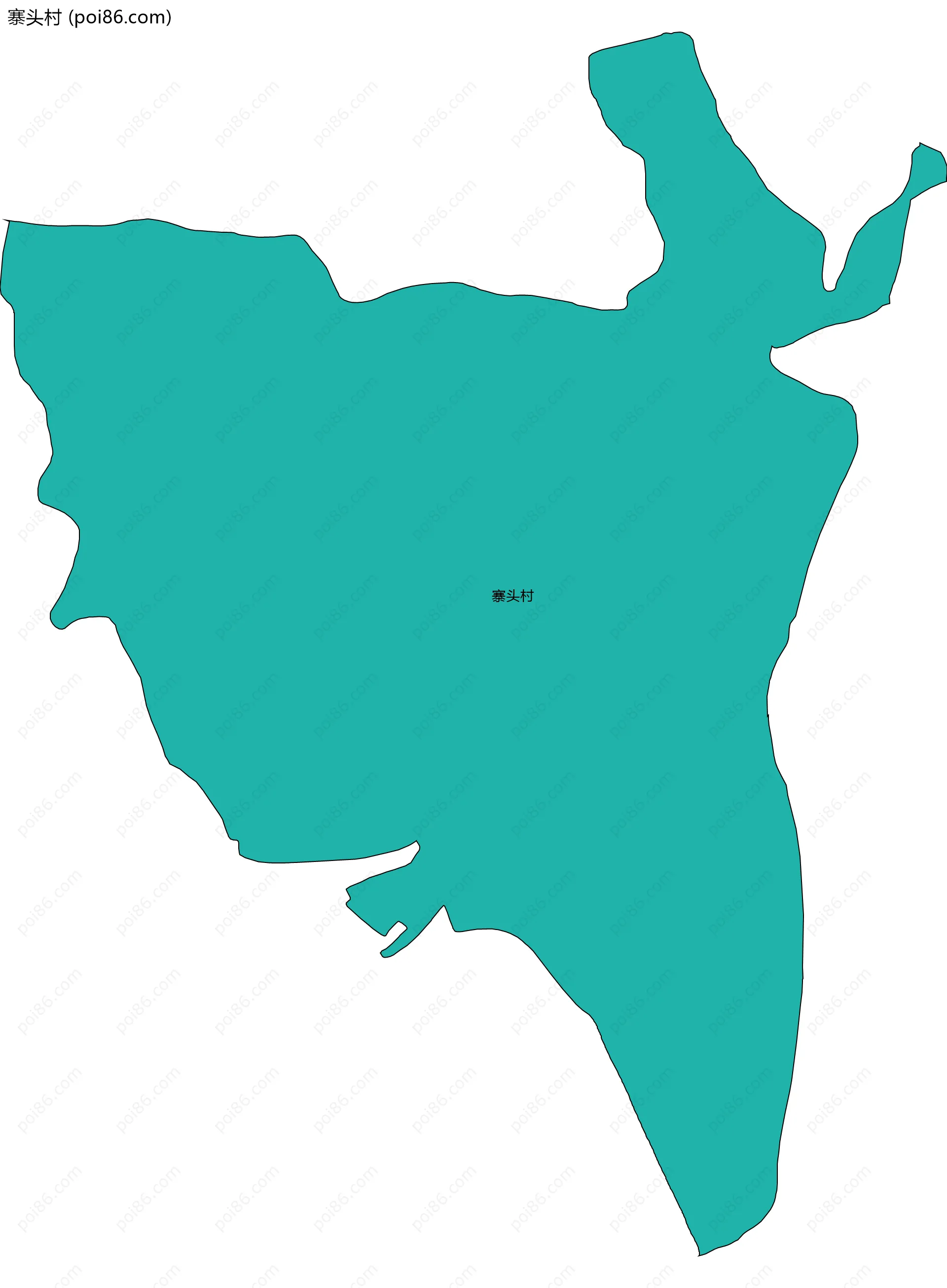 寨头村边界地图