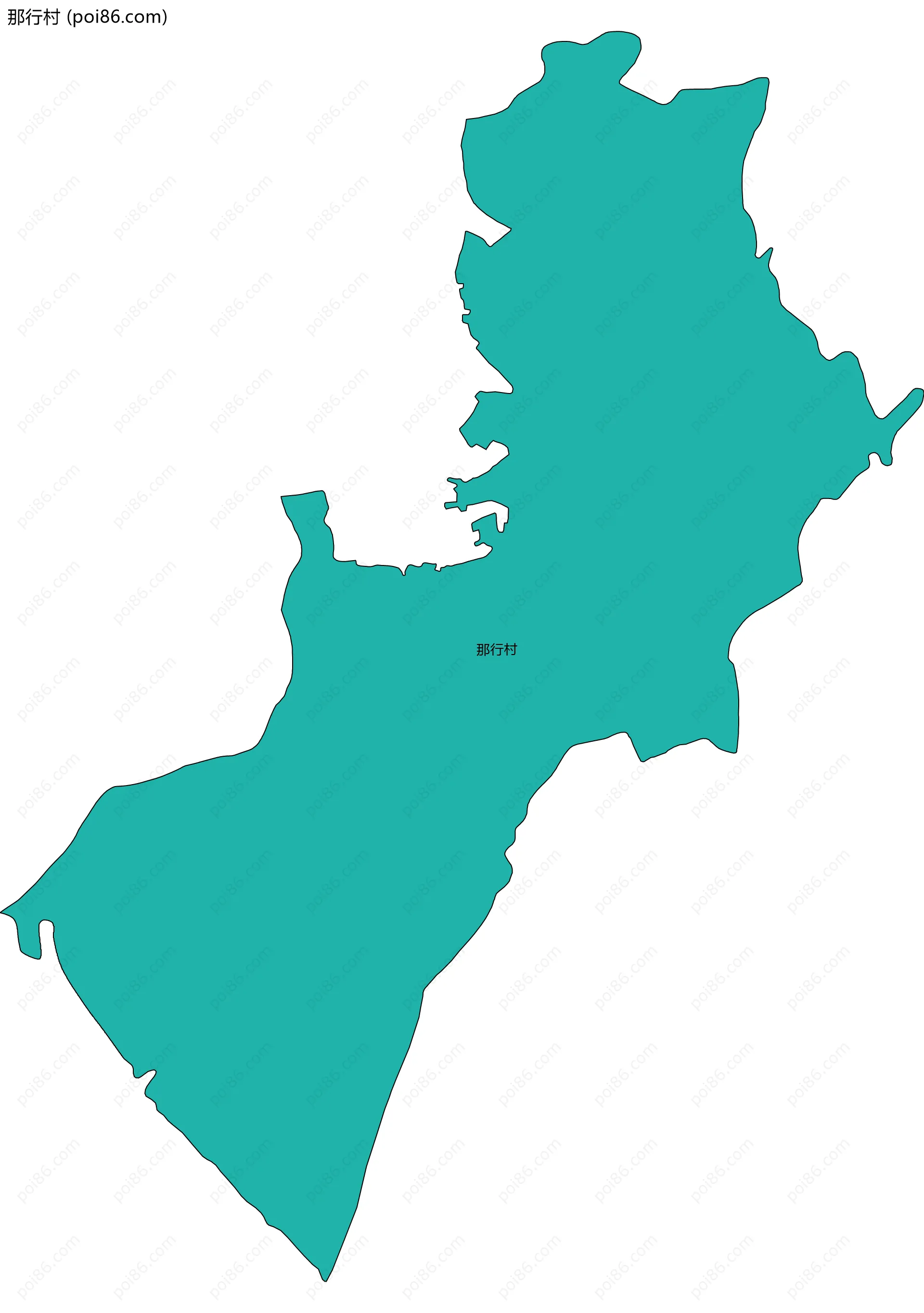 那行村边界地图